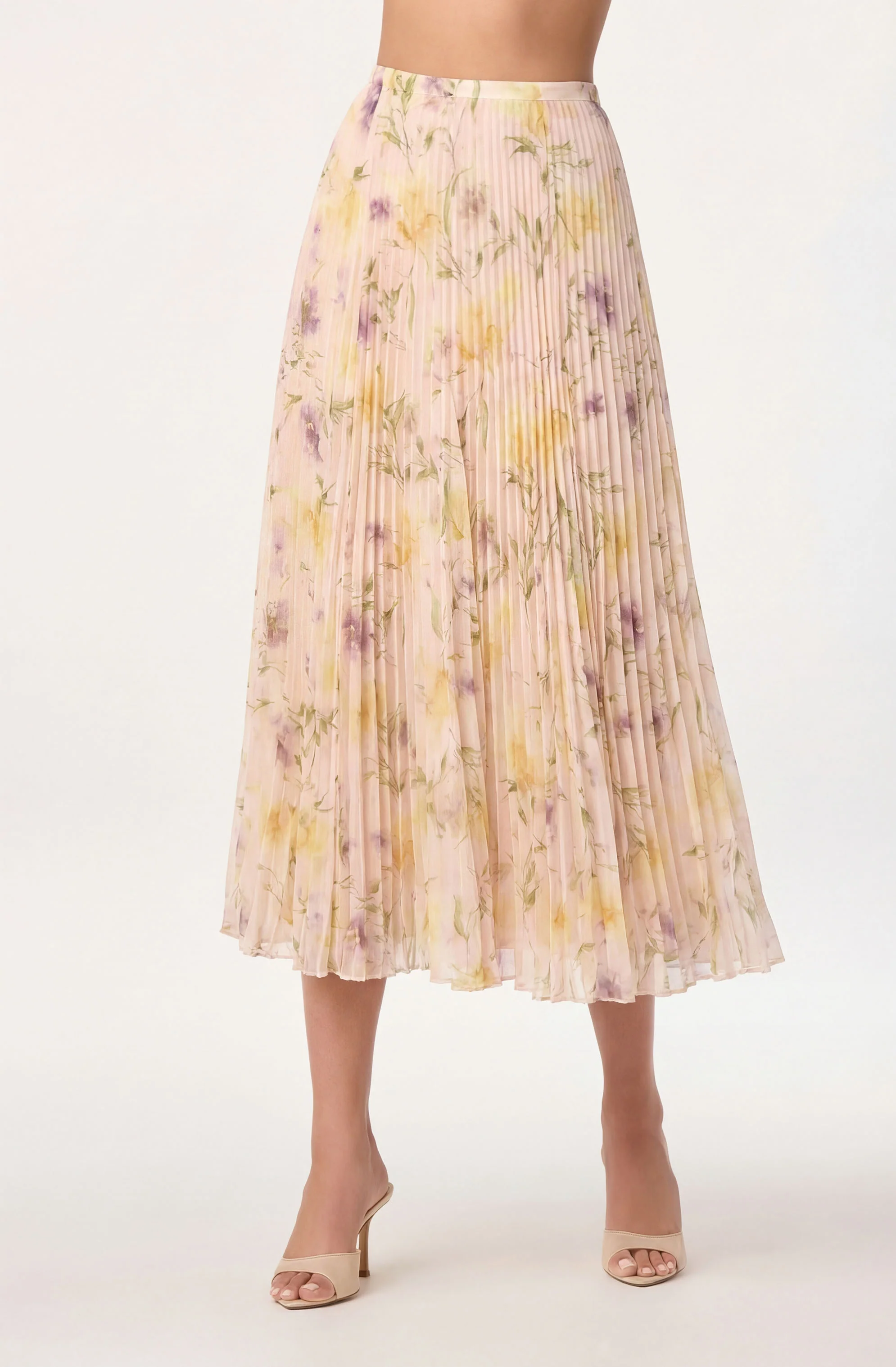 Fiori Pleated Maxi Skirt - Image 12