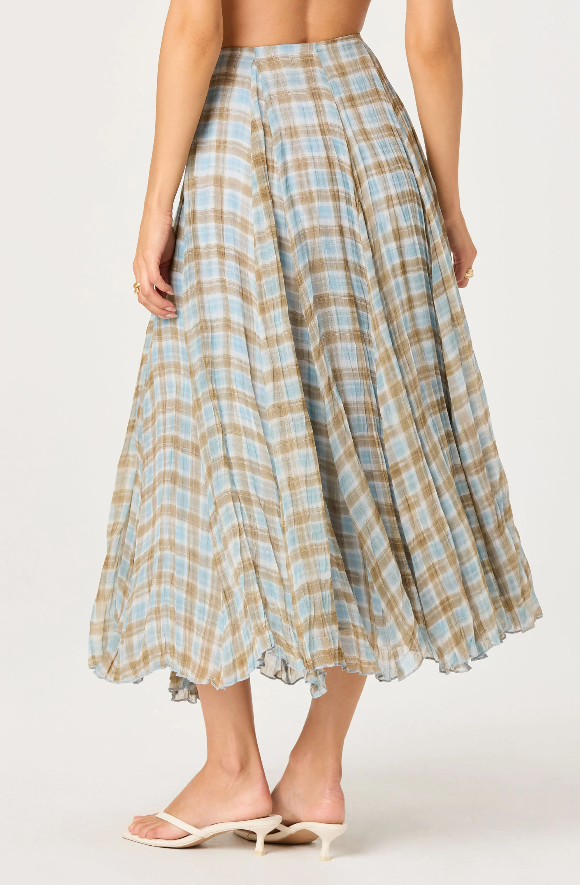 Fiori Pleated Maxi Skirt - Image 3