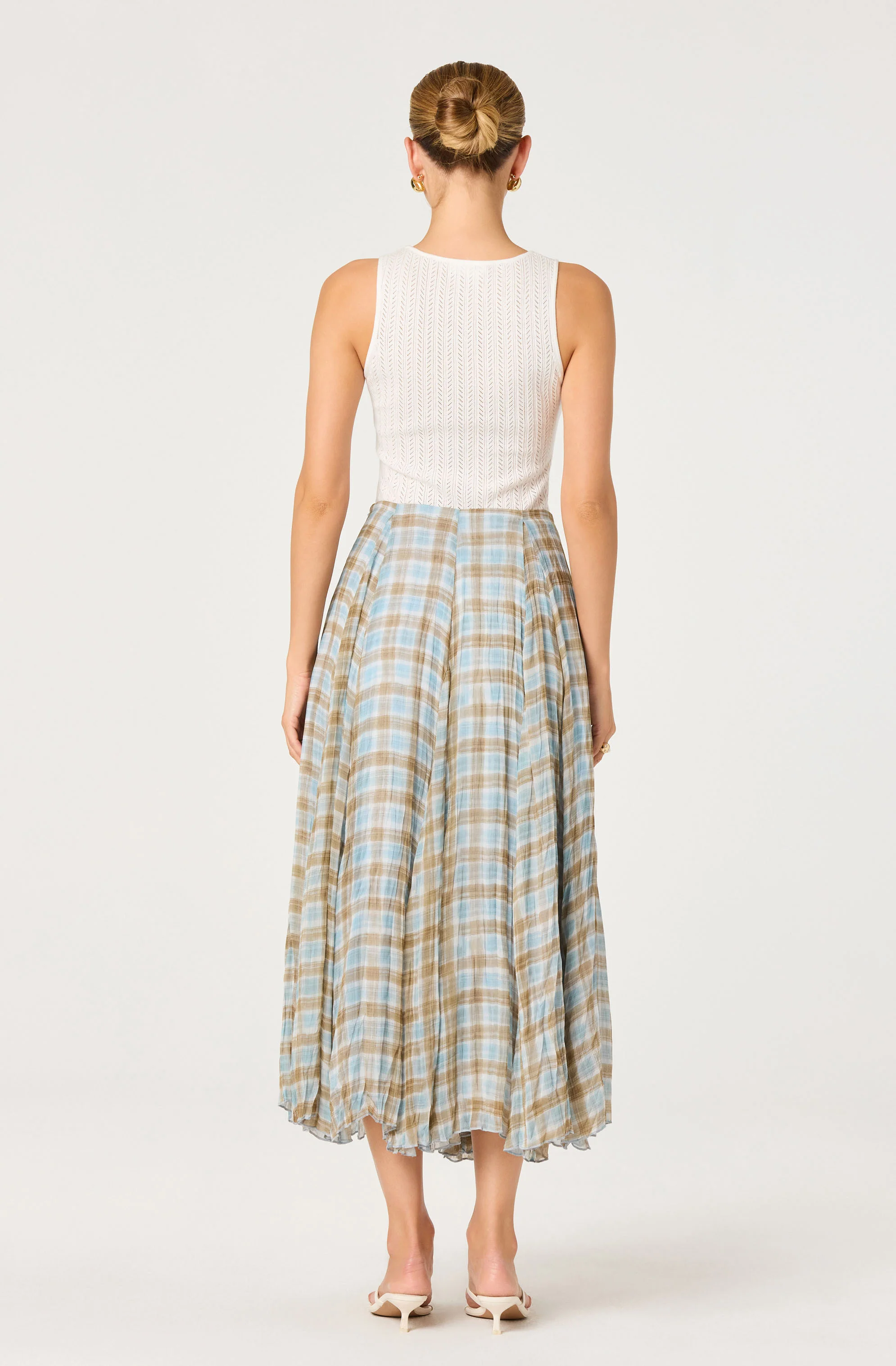 Fiori Pleated Maxi Skirt - Image 4