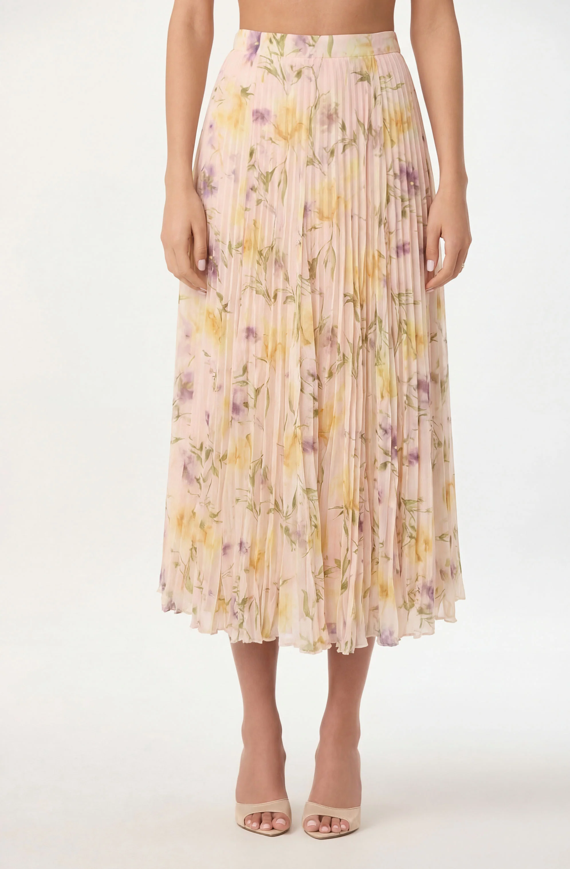 Fiori Pleated Maxi Skirt - Image 9