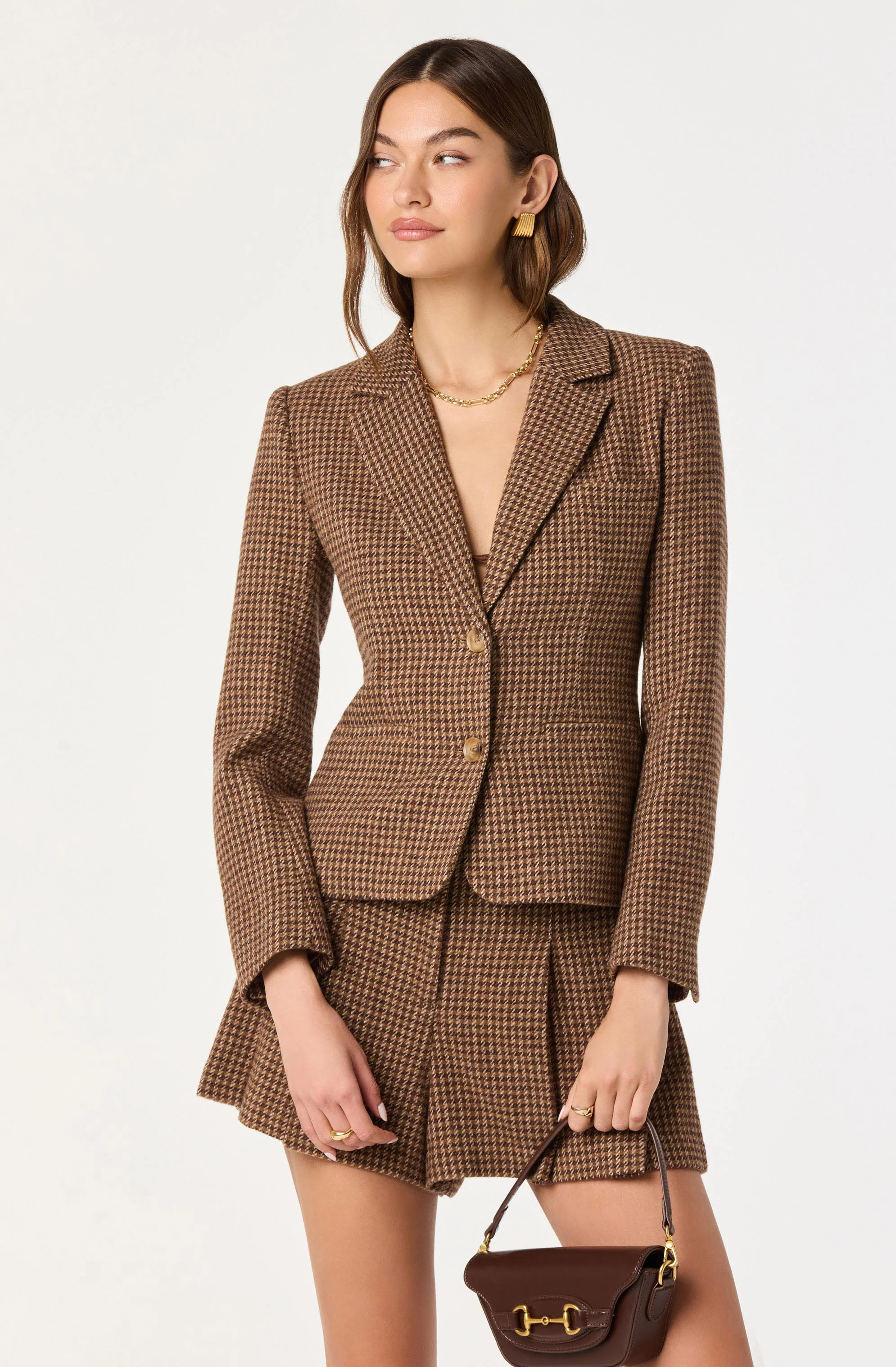 Plaid Tailored Blazer - Image 2