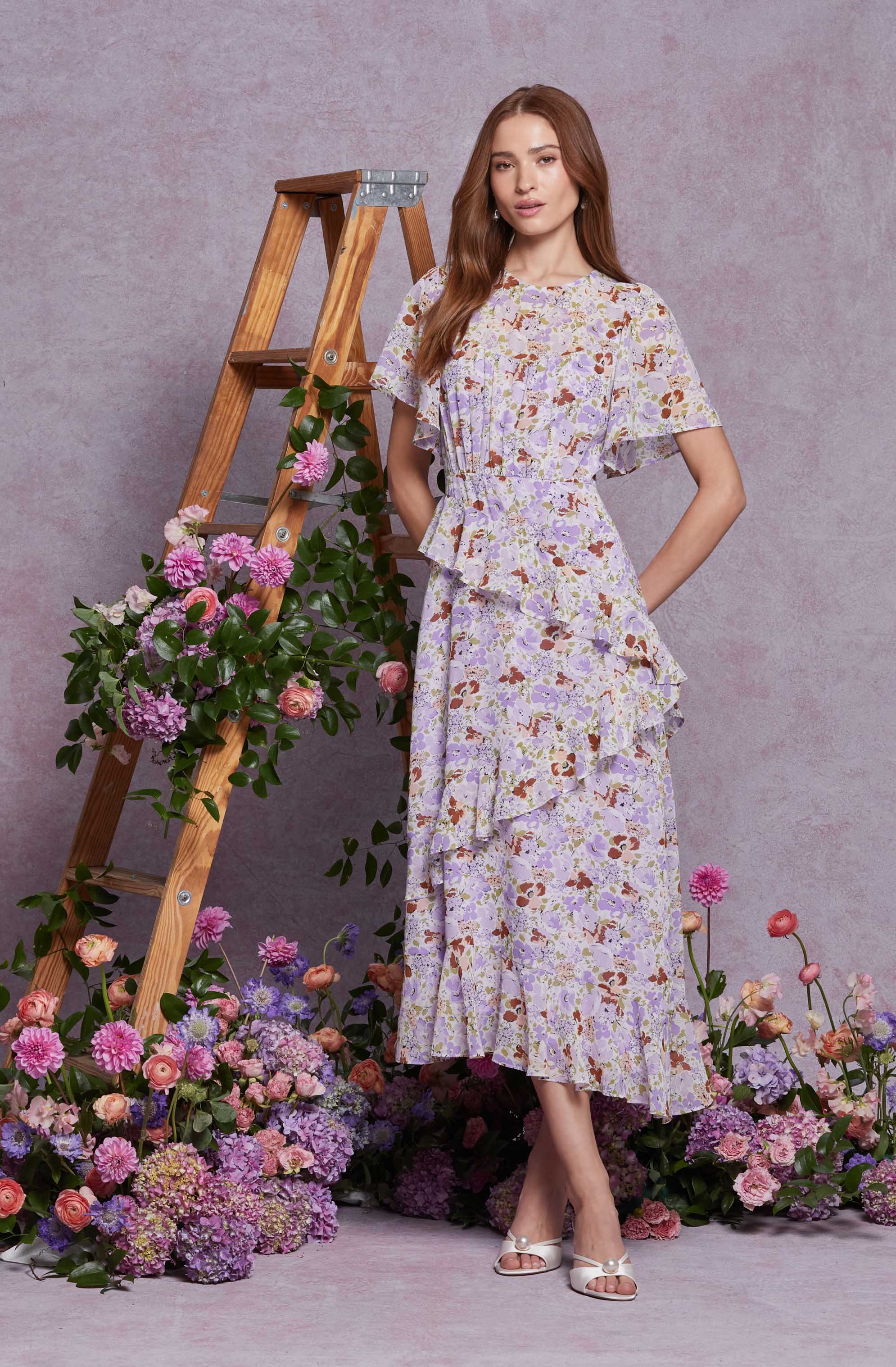 Floramae Floral Ruffle Dress - Image 6
