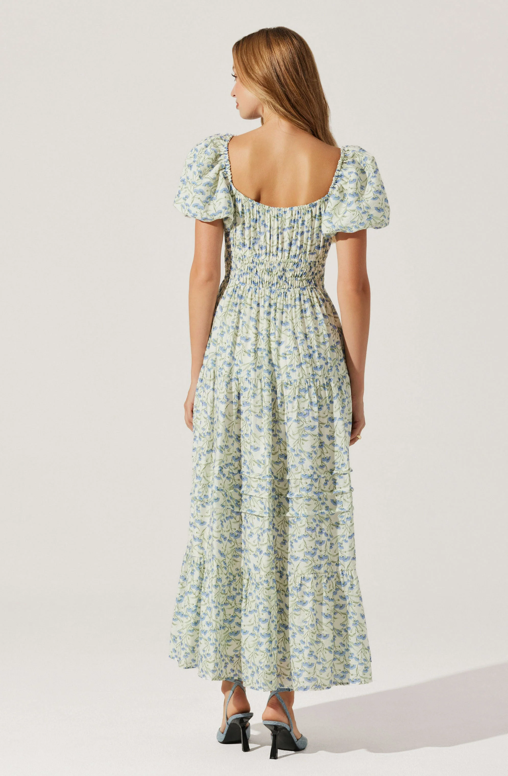 Florentina Floral Tiered Maxi Dress - Image 3