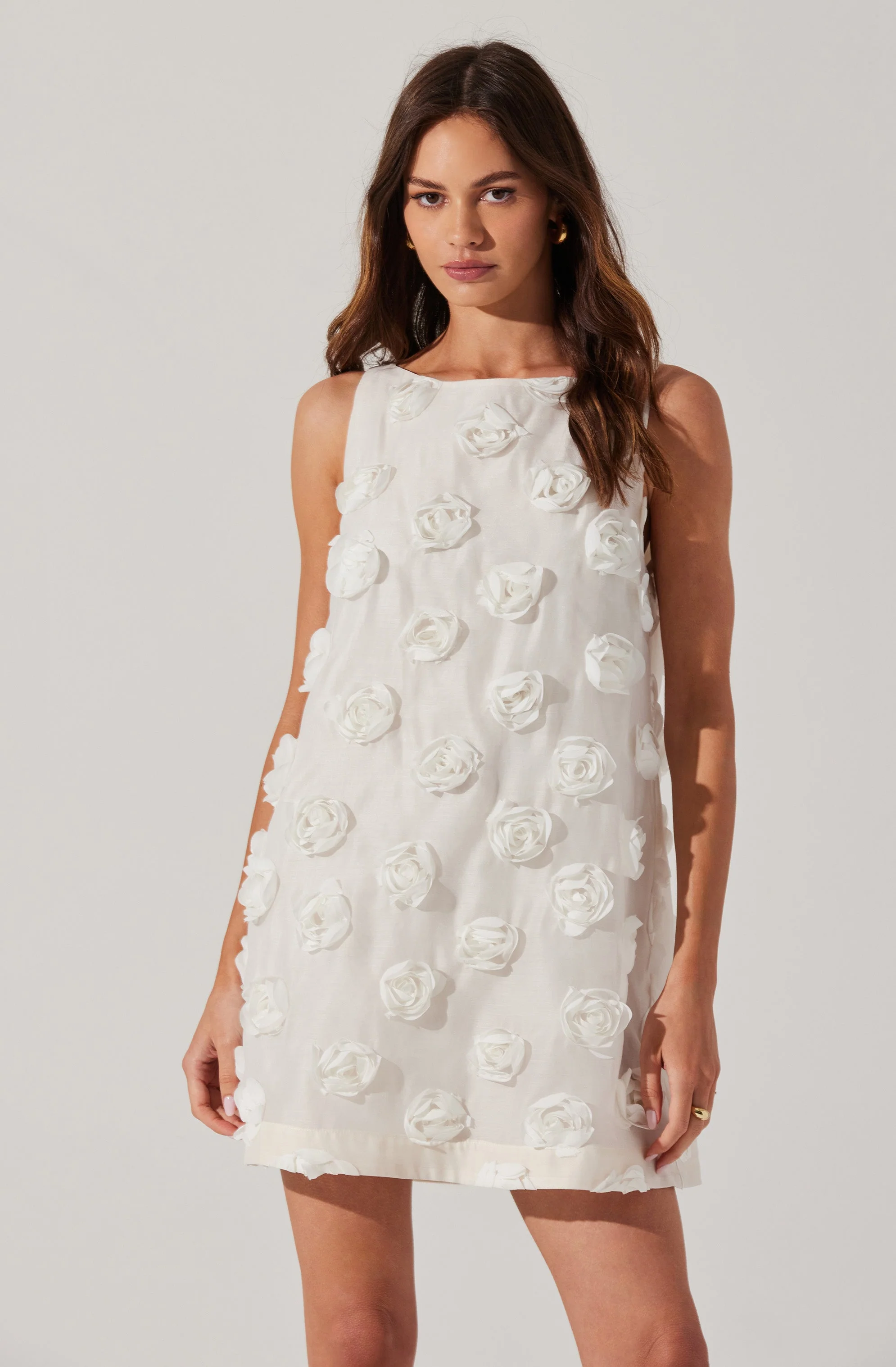 Floria 3D Floral Appliqué Dress - Image 2