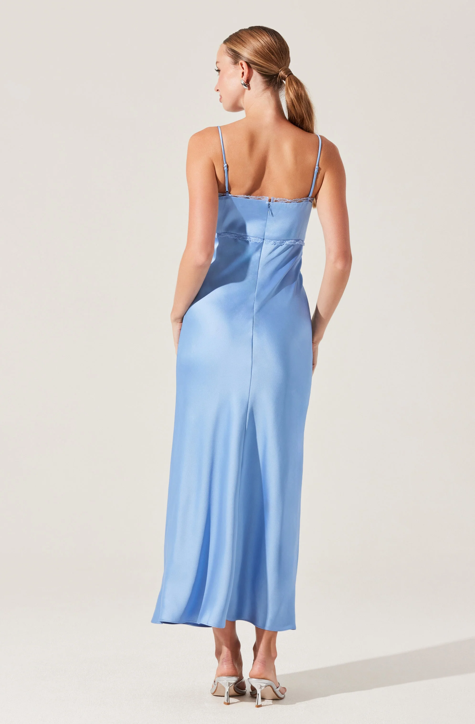 Florianne Satin Maxi Dress - Image 11