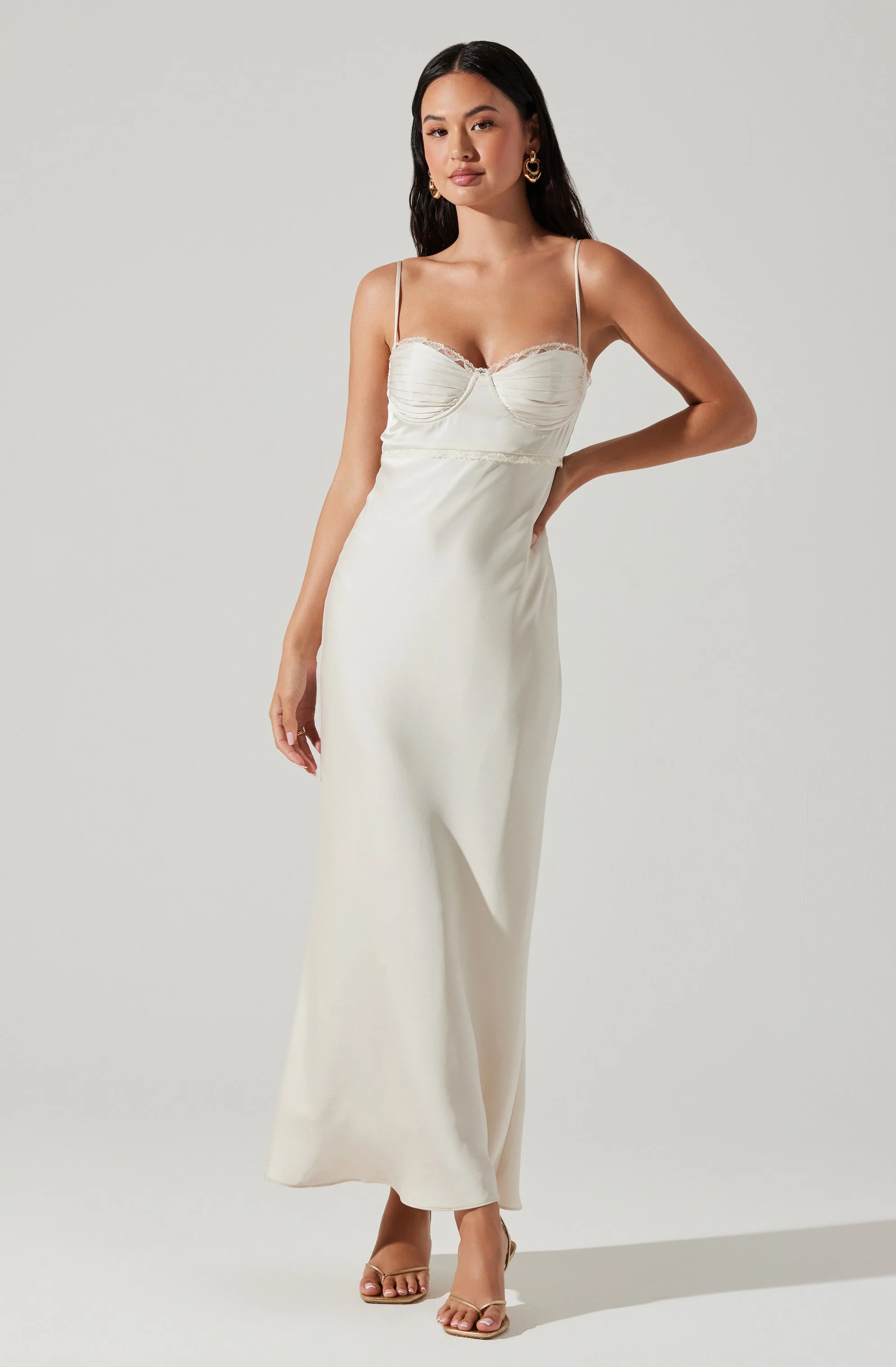 Florianne Satin Maxi Dress - Image 13
