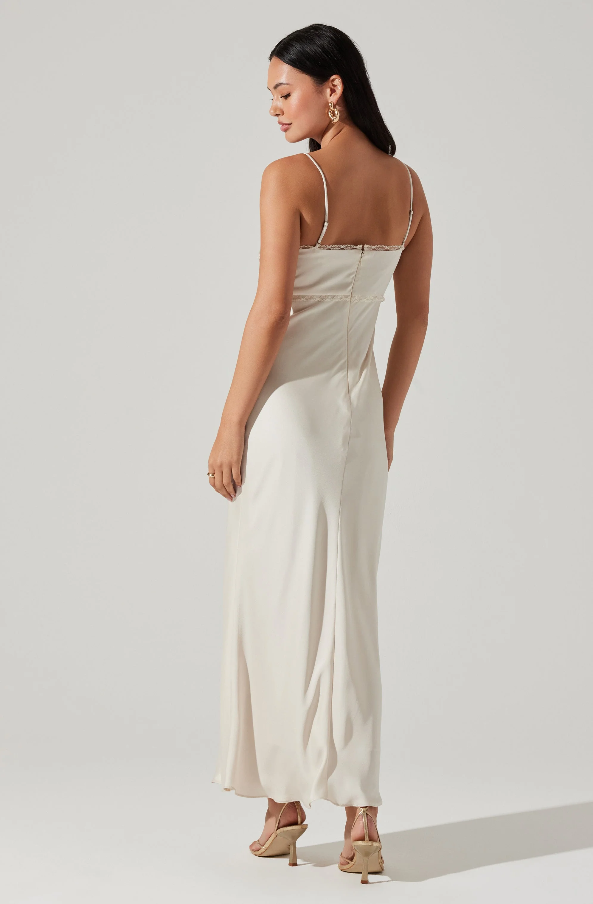 Florianne Satin Maxi Dress - Image 17