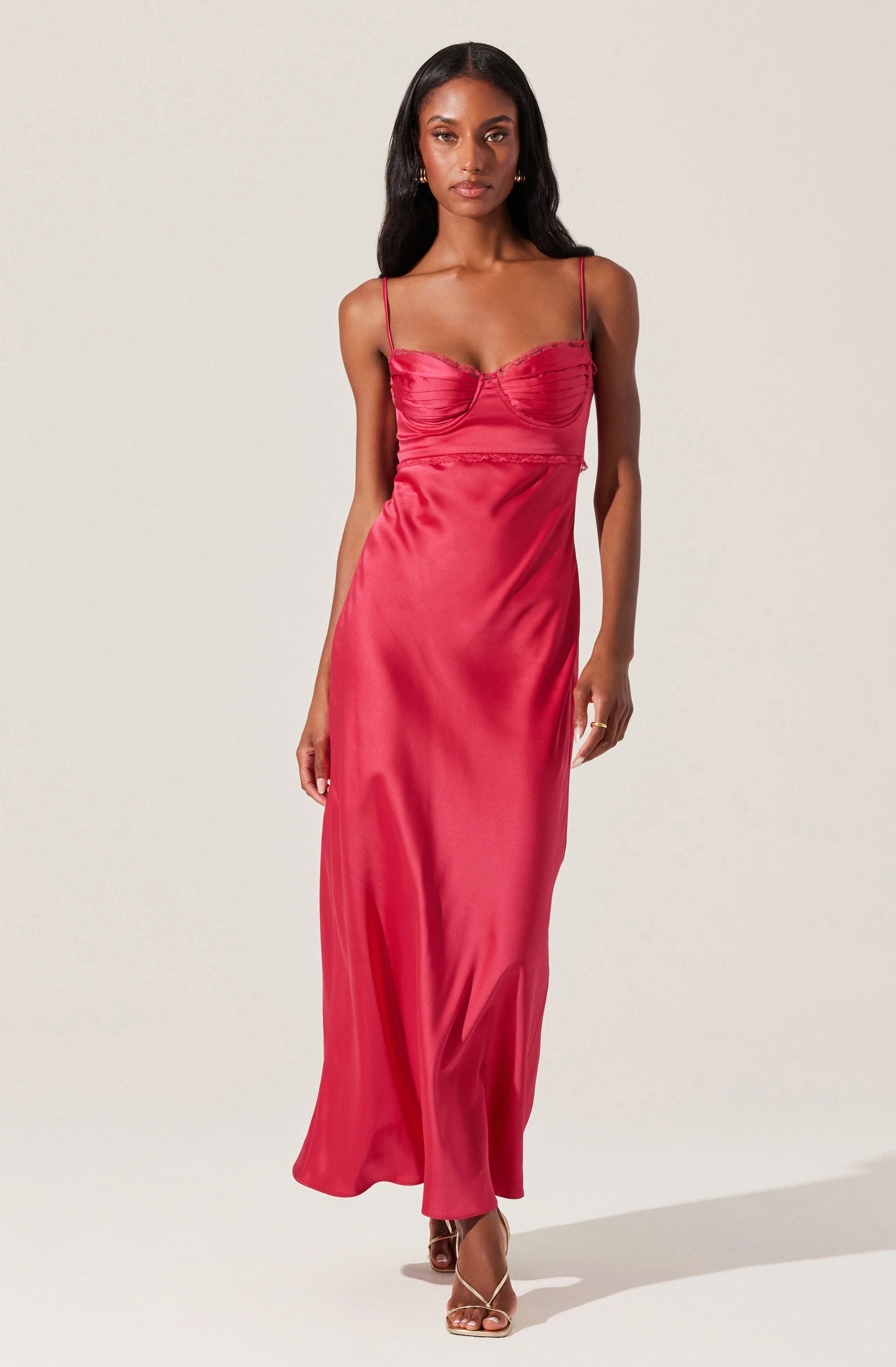 Florianne Satin Maxi Dress - Image 19