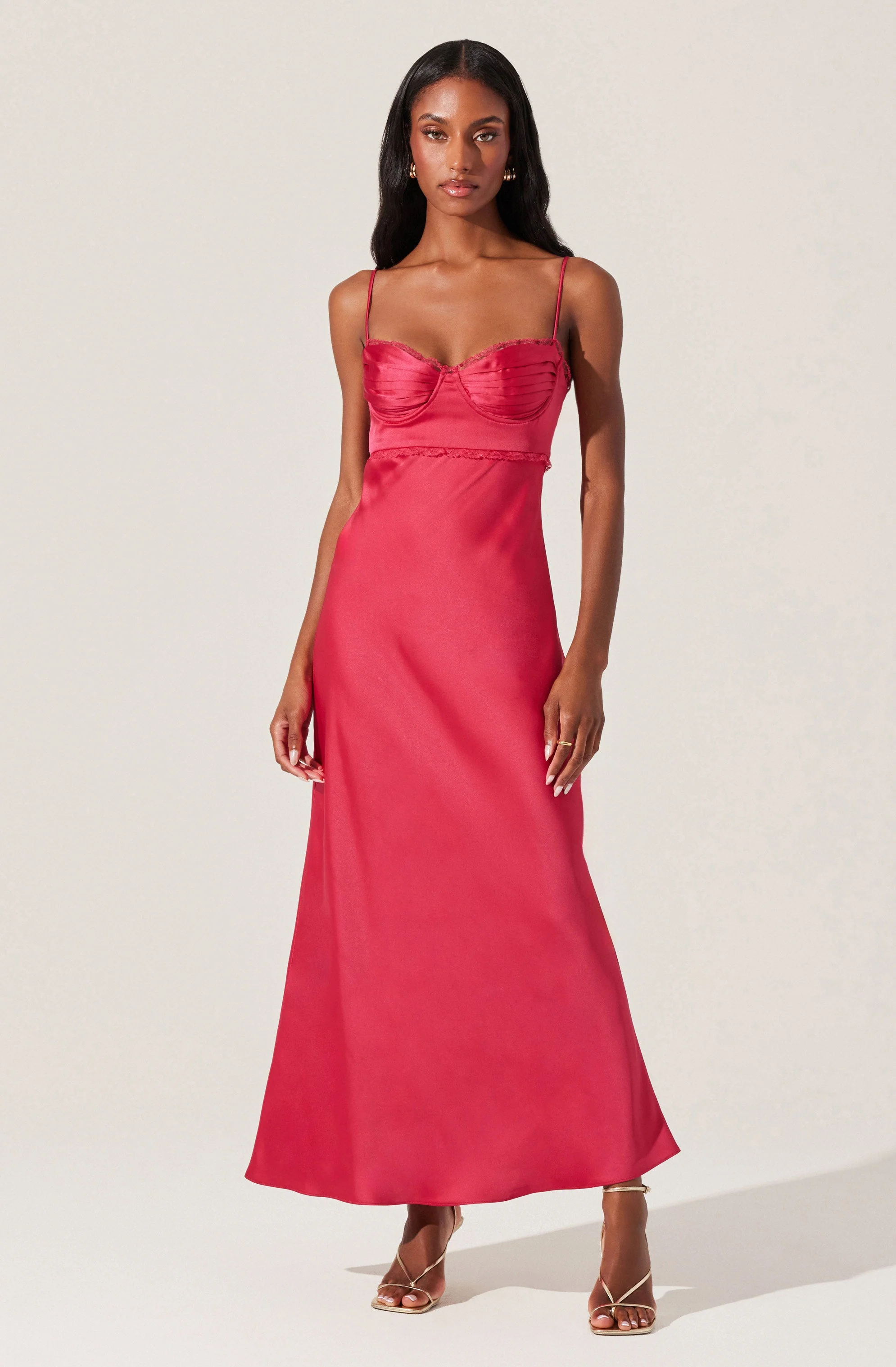 Florianne Satin Maxi Dress - Image 22