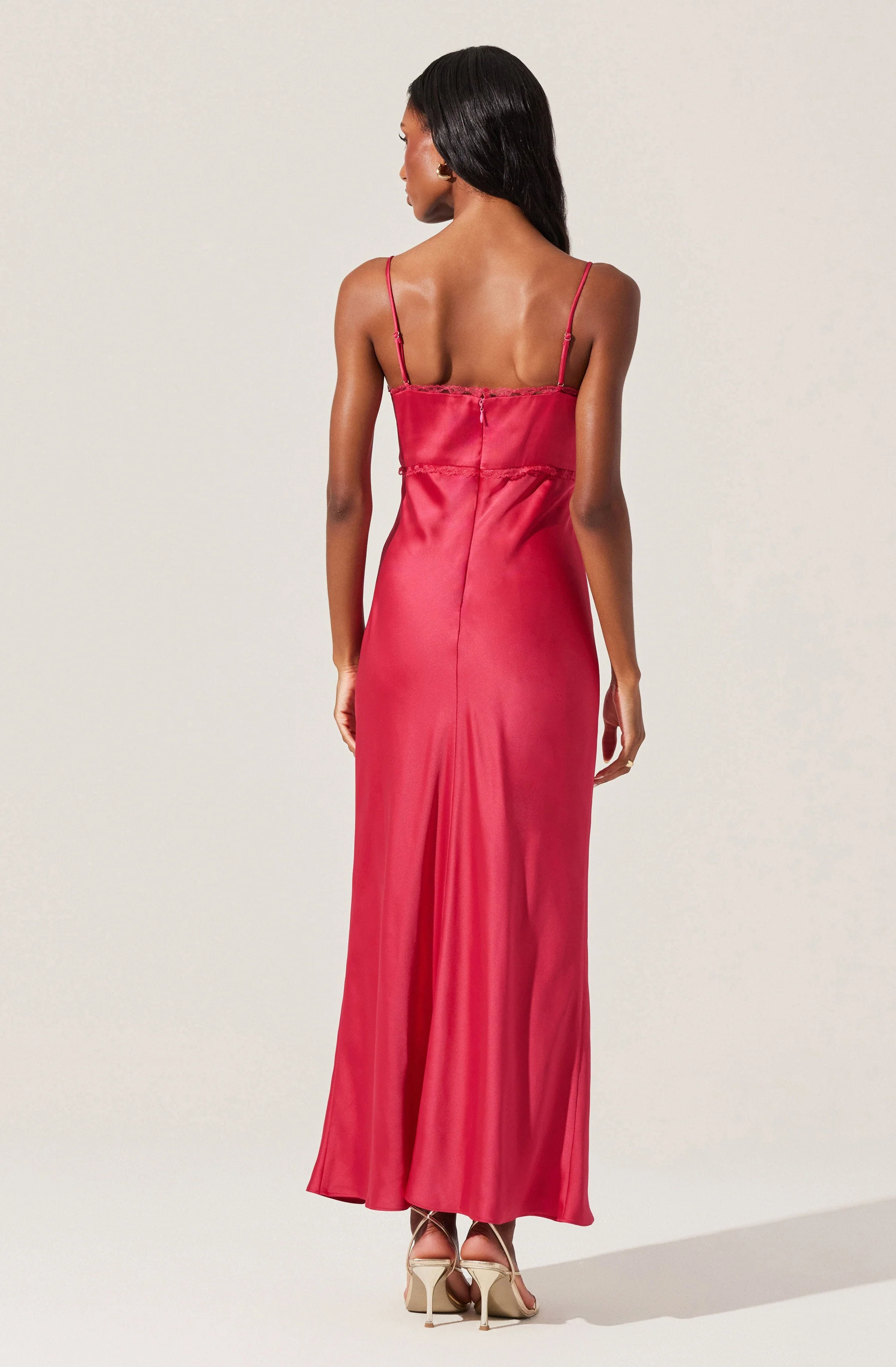 Florianne Satin Maxi Dress - Image 23