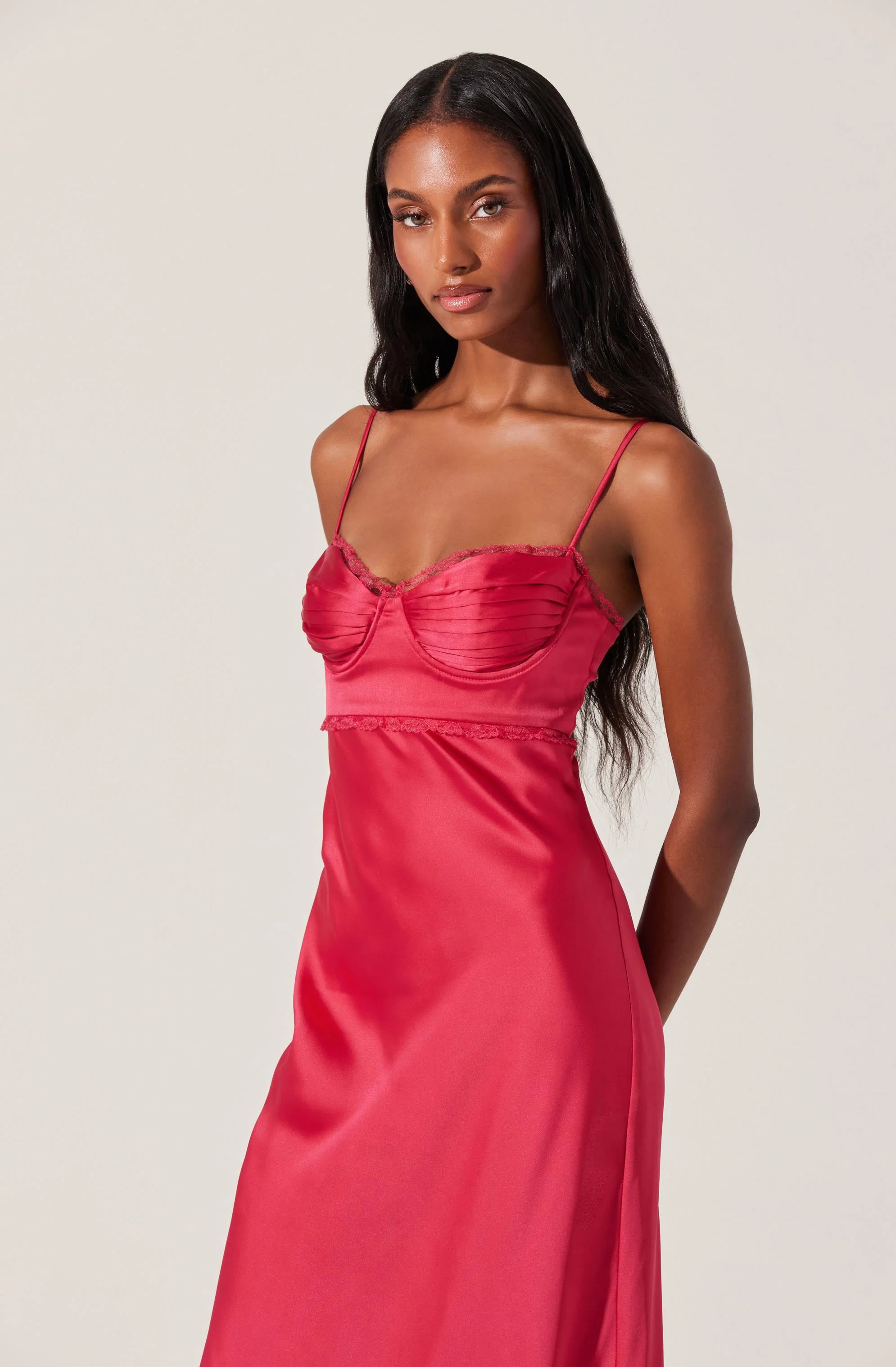 Florianne Satin Maxi Dress - Image 24