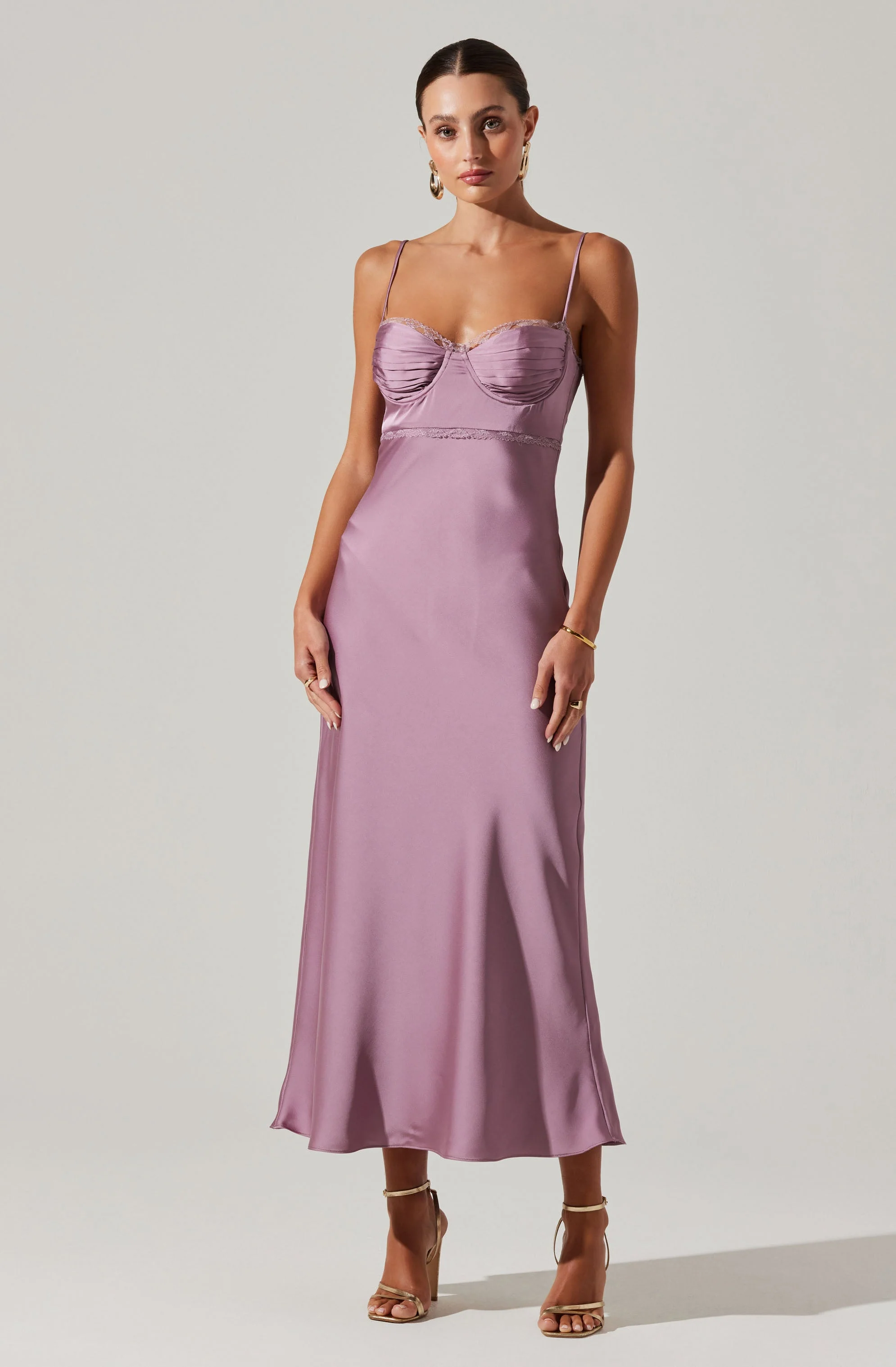 Florianne Satin Maxi Dress - Image 25