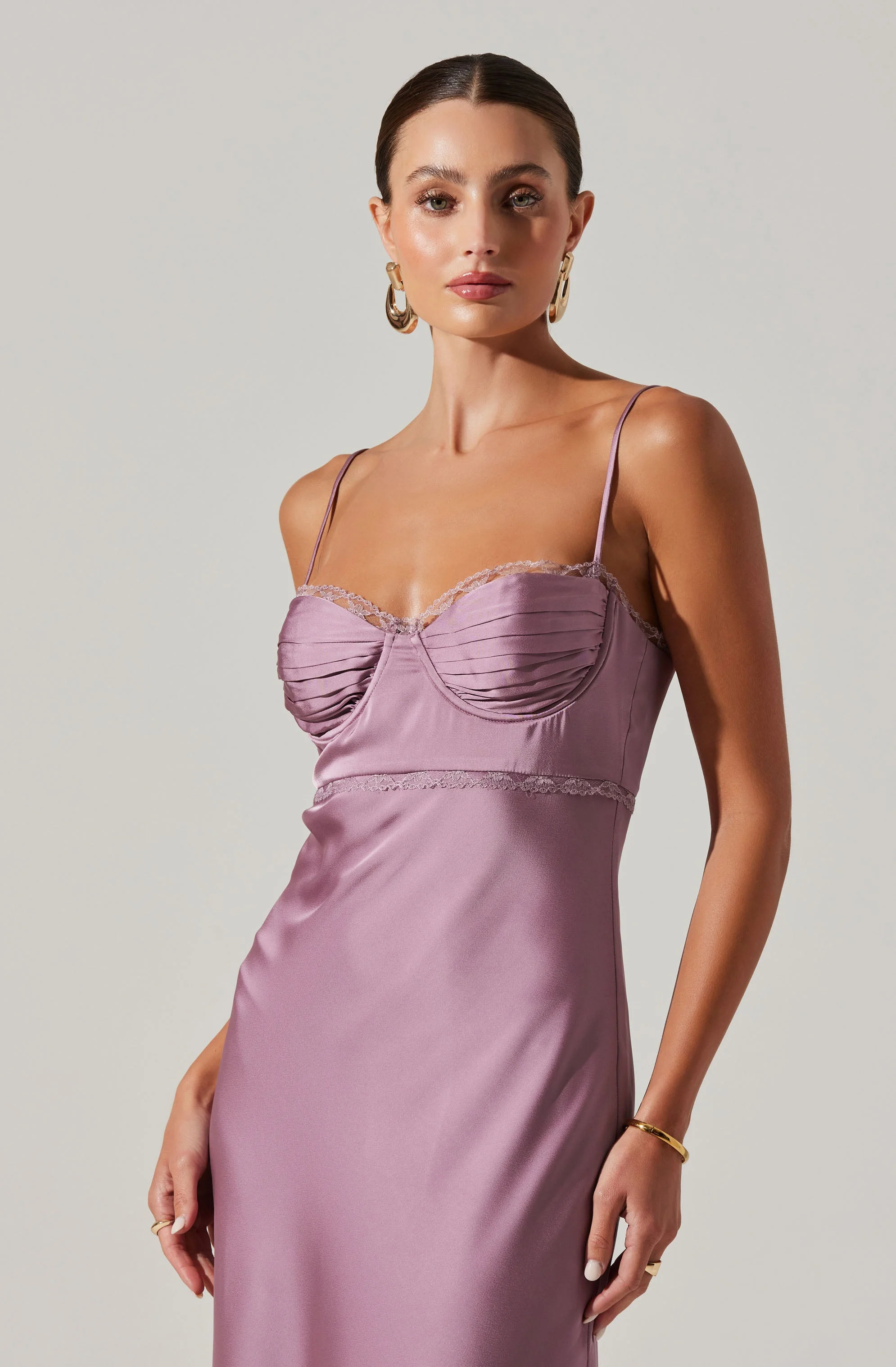 Florianne Satin Maxi Dress - Image 26
