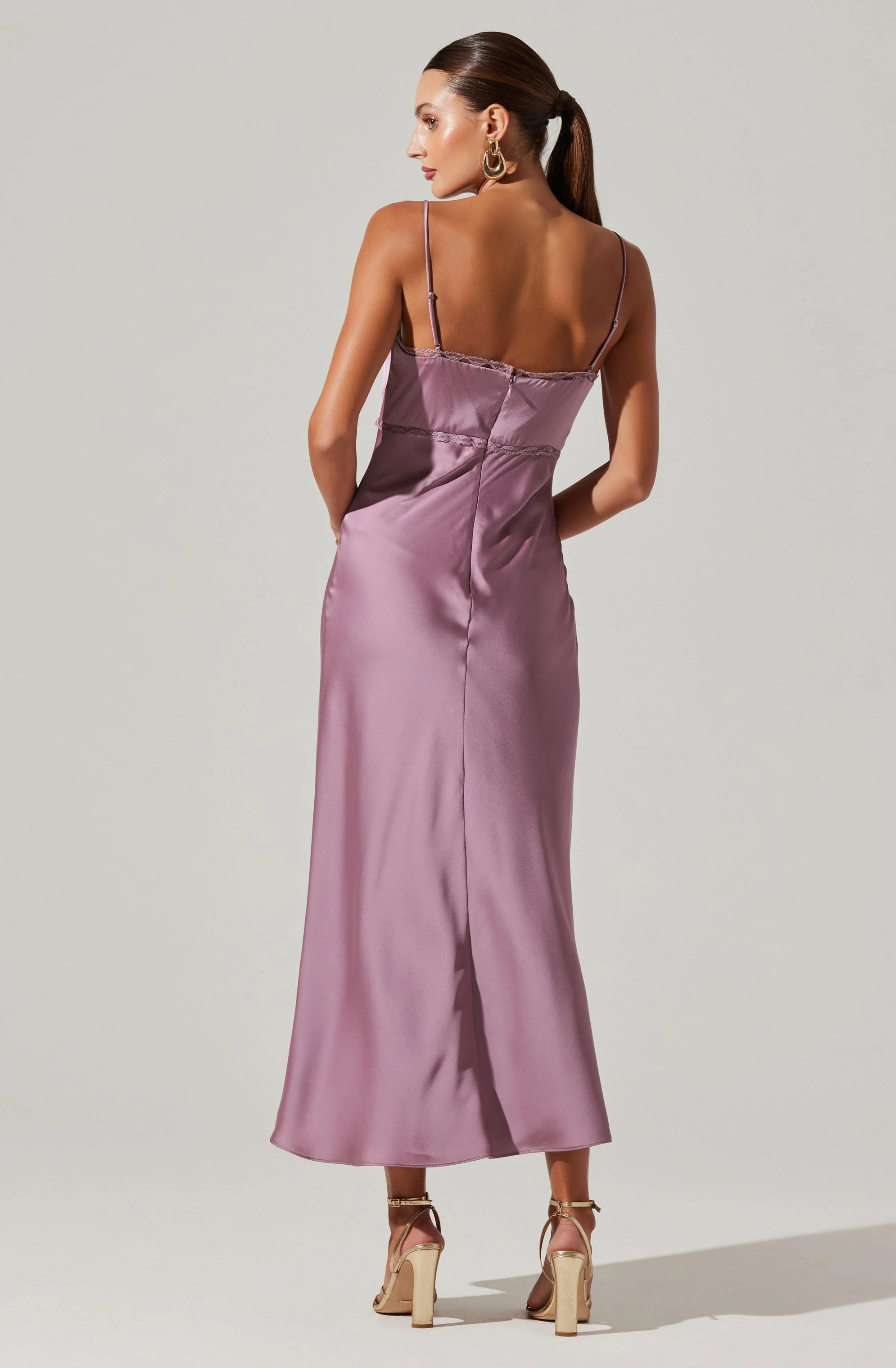 Florianne Satin Maxi Dress - Image 30