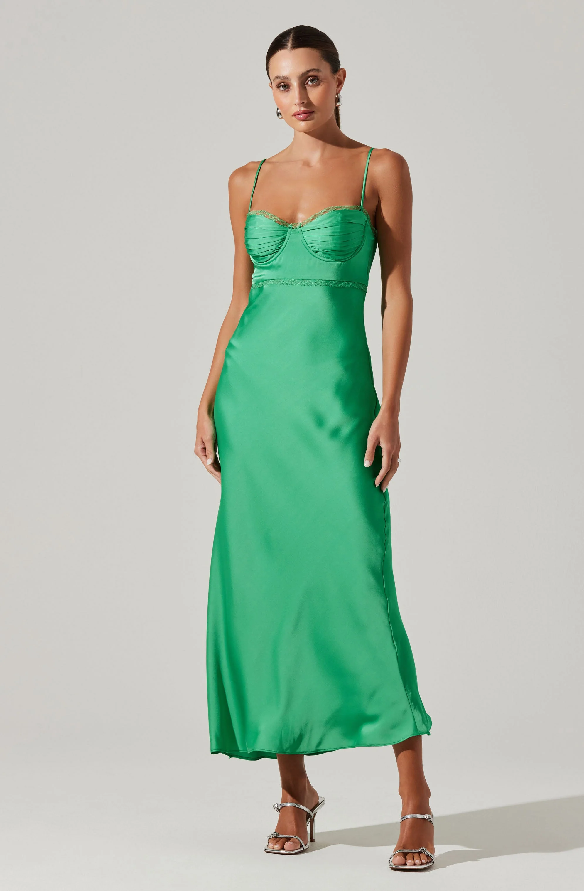 Florianne Satin Maxi Dress - Image 31