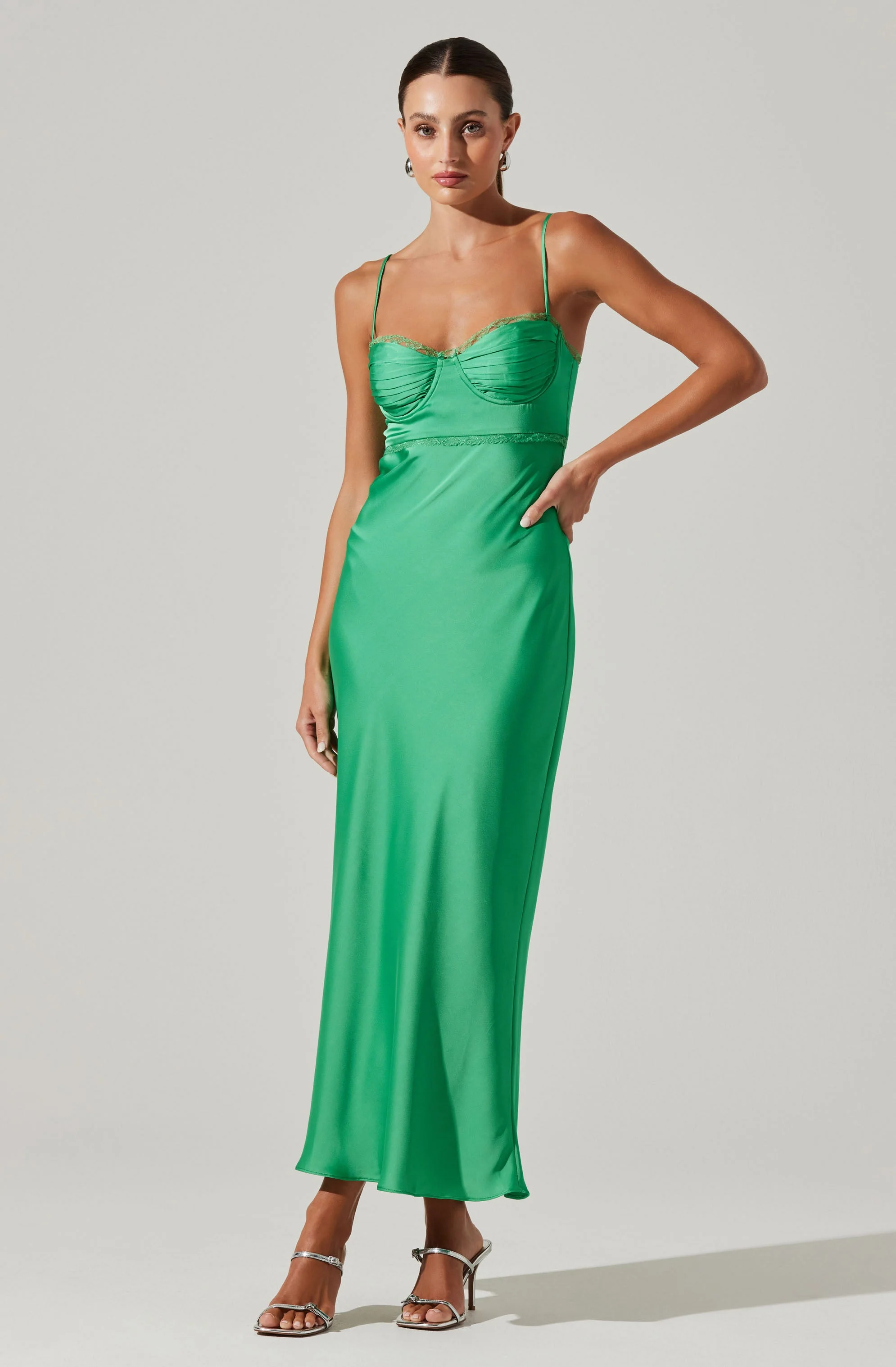 Florianne Satin Maxi Dress - Image 33