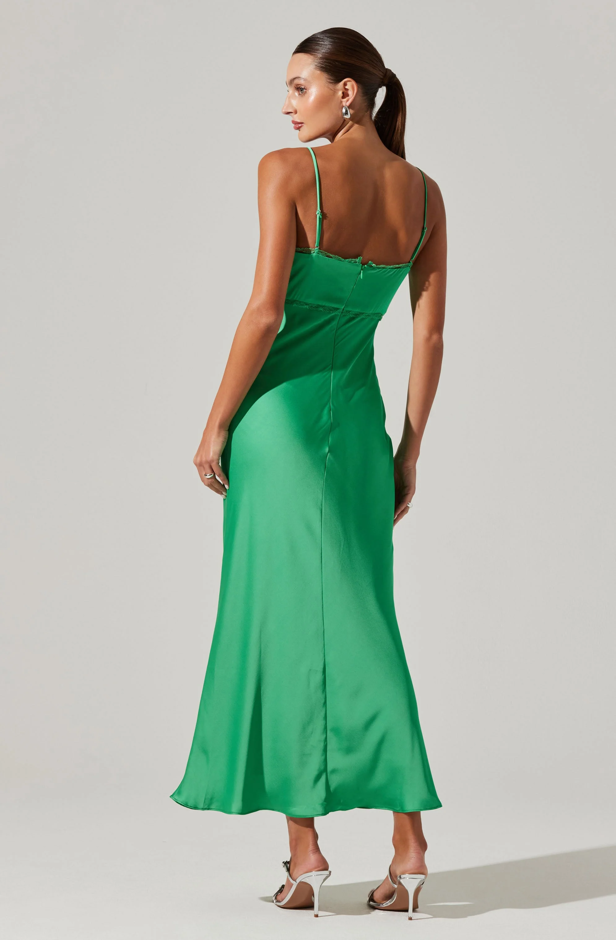 Florianne Satin Maxi Dress - Image 36