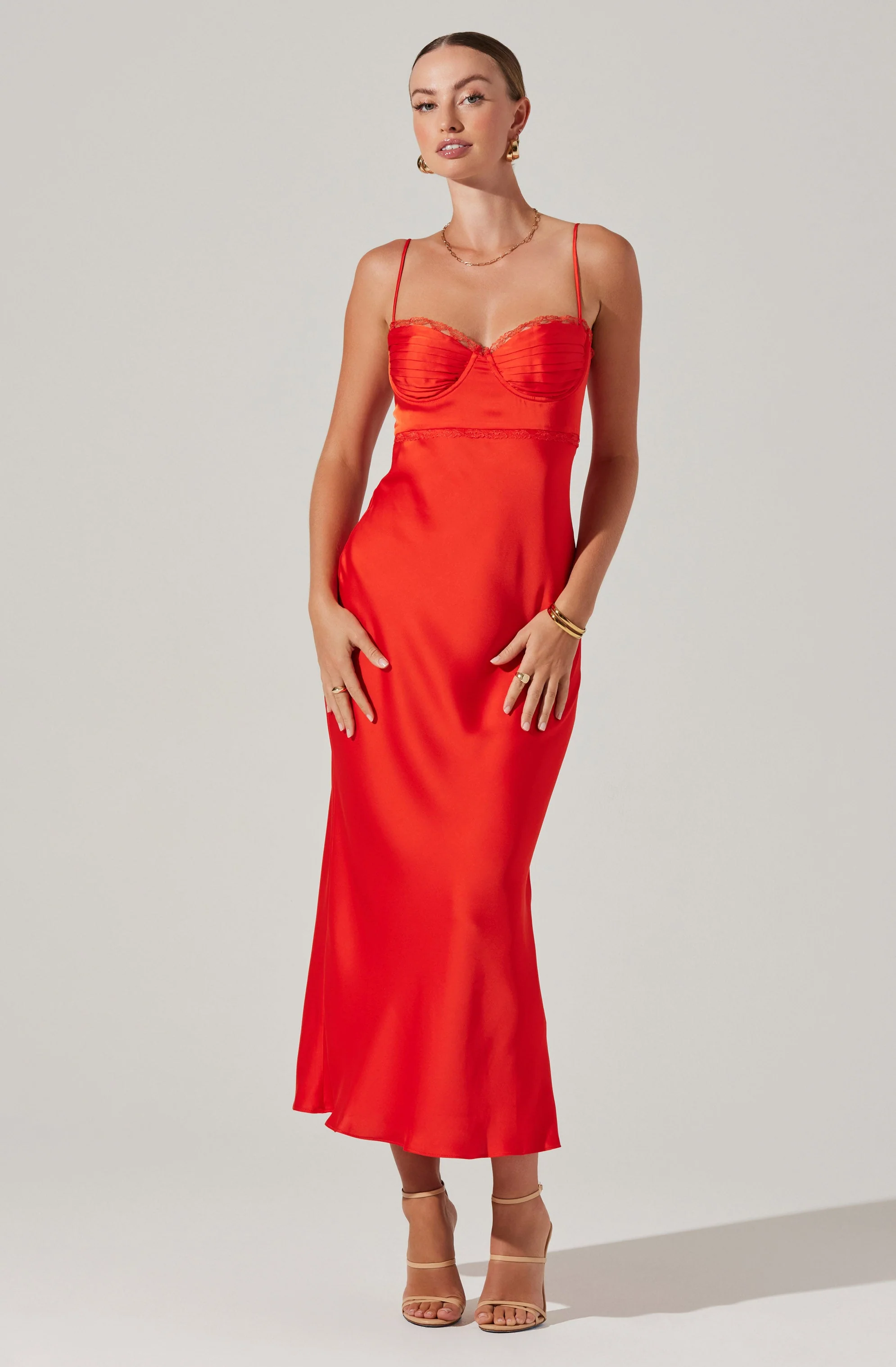 Florianne Satin Maxi Dress - Image 39