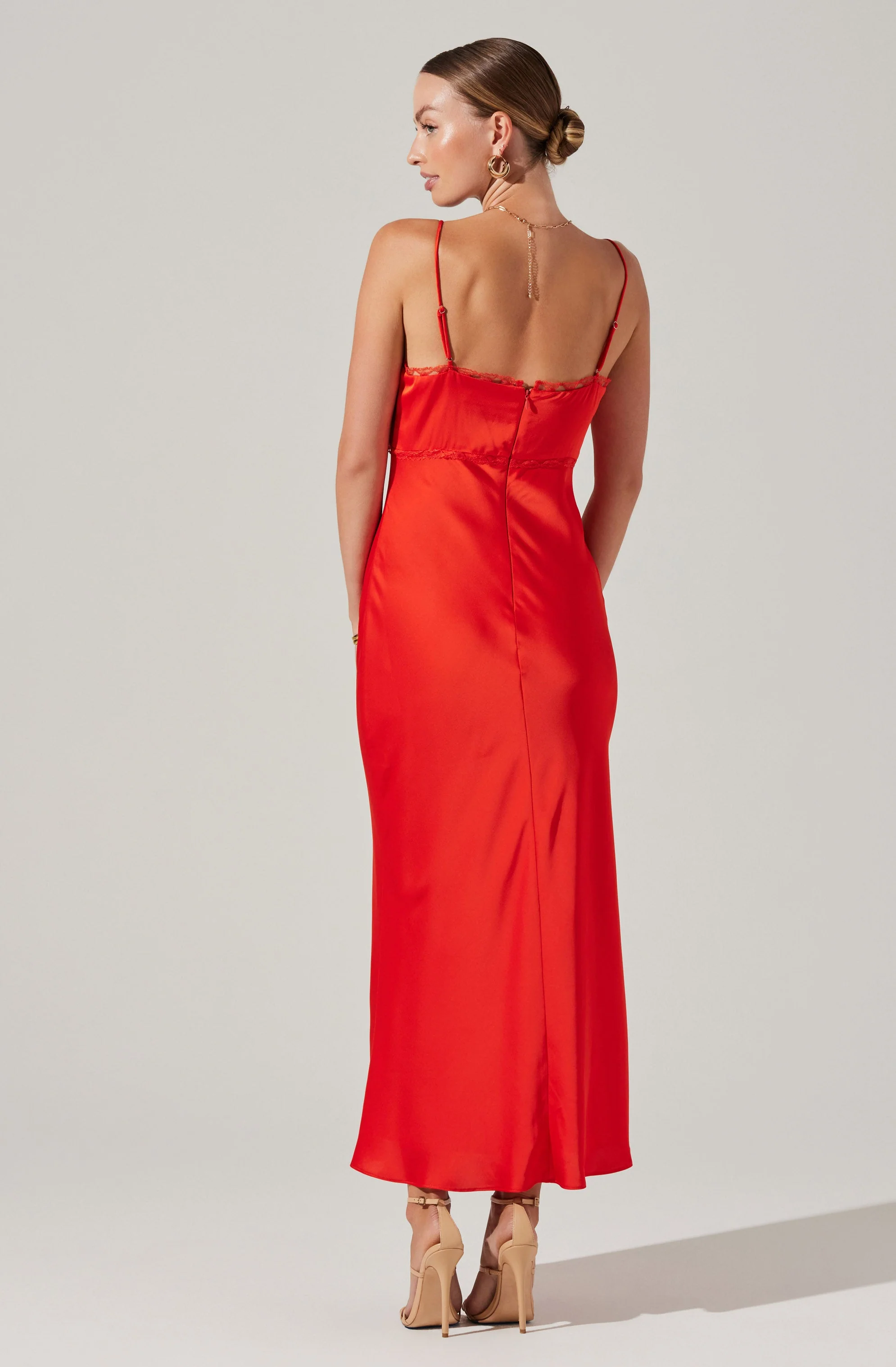 Florianne Satin Maxi Dress - Image 42