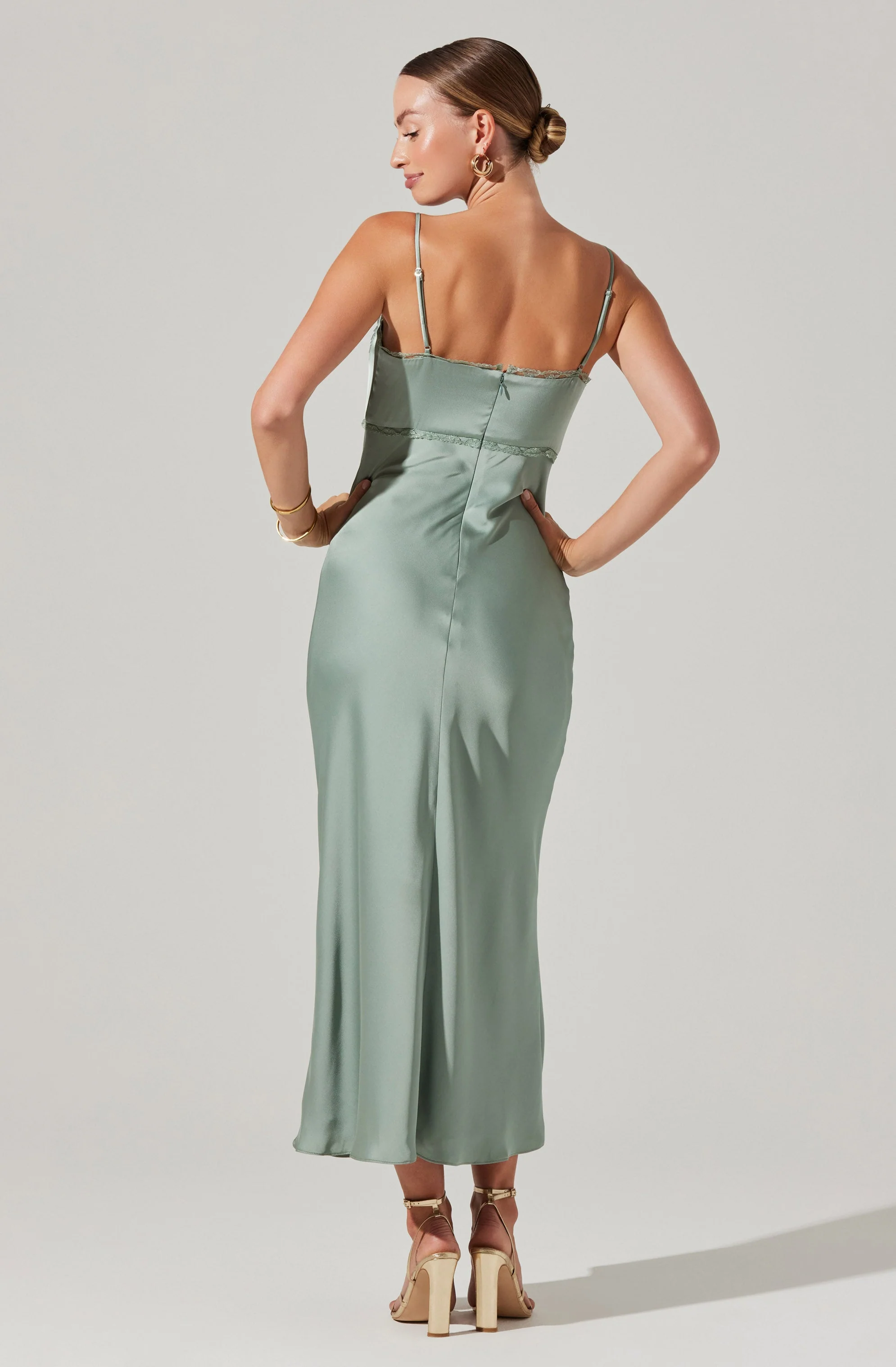 Florianne Satin Maxi Dress - Image 5