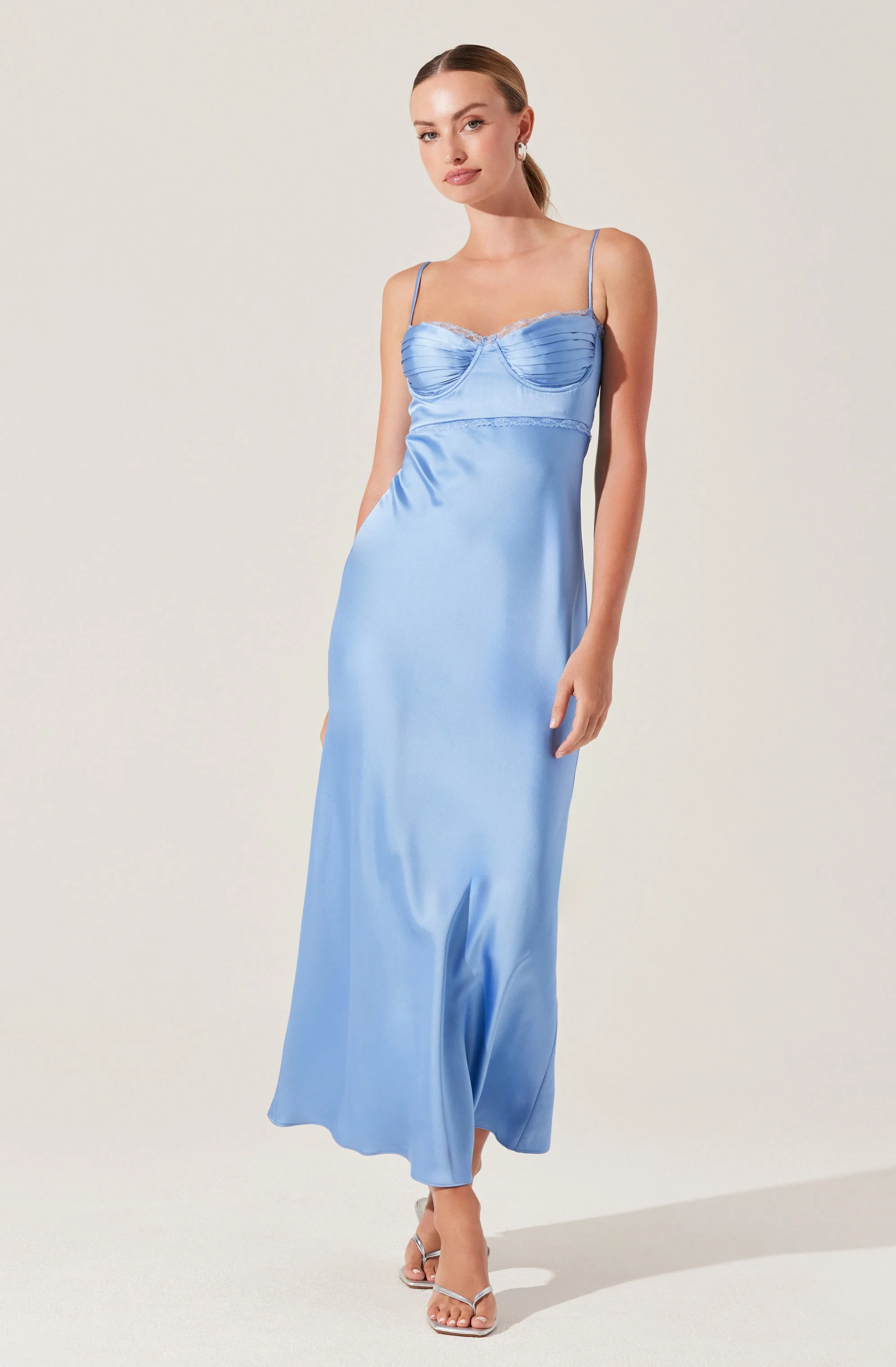 Florianne Satin Maxi Dress - Image 9