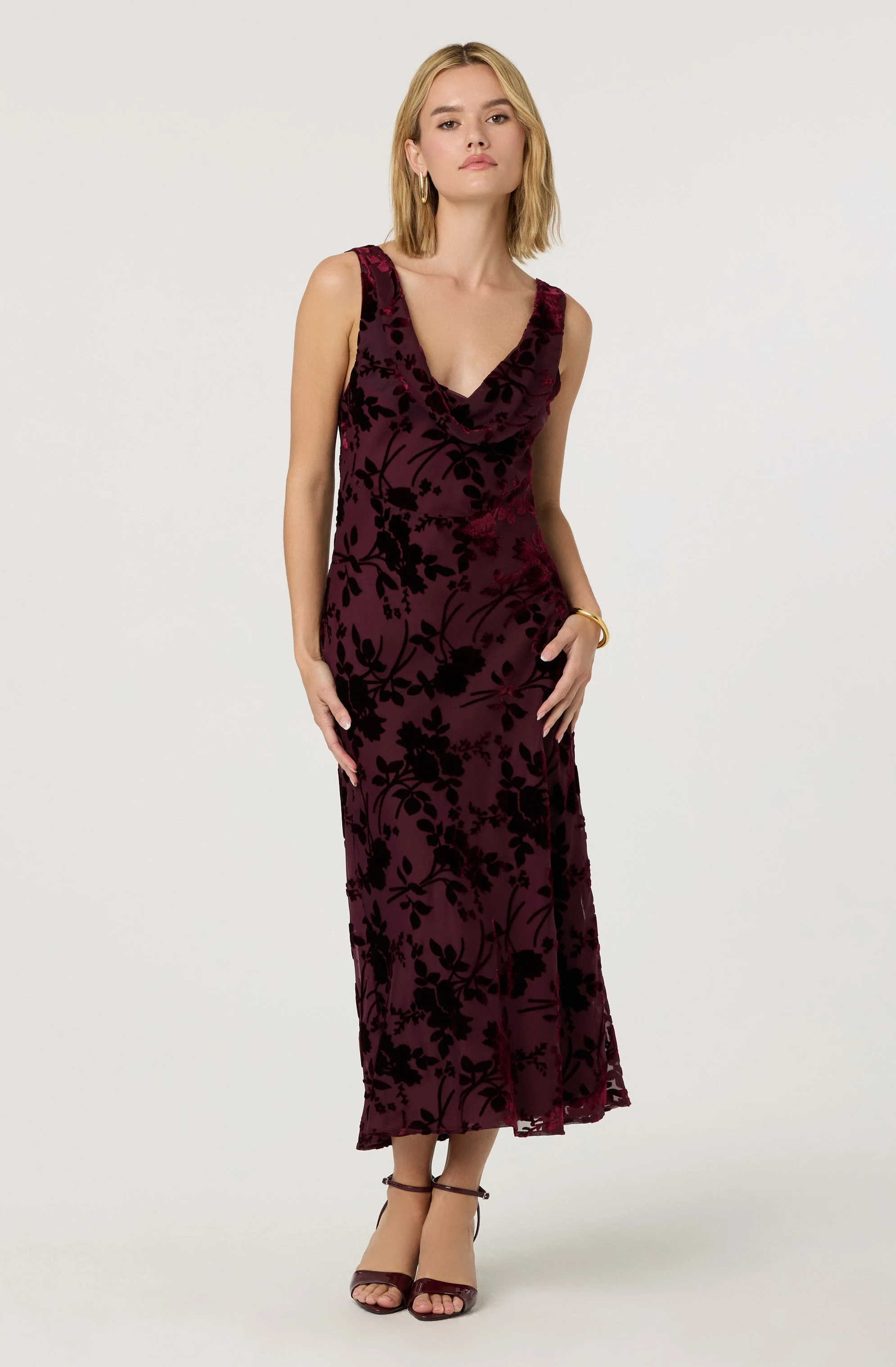 Floris Burnout Floral Maxi Dress - Image 4