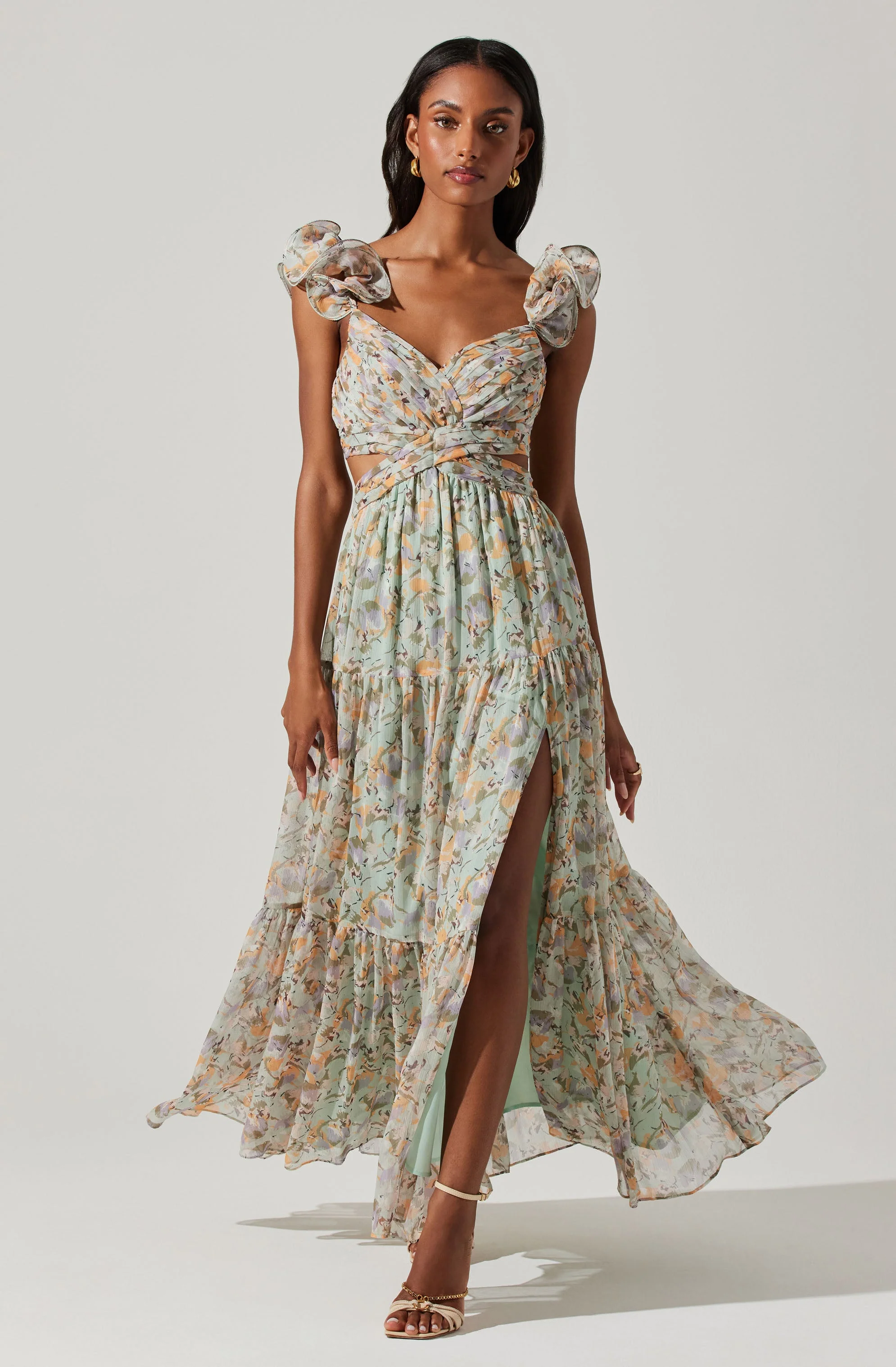 Fritillaria Floral Maxi Dress - Image 13