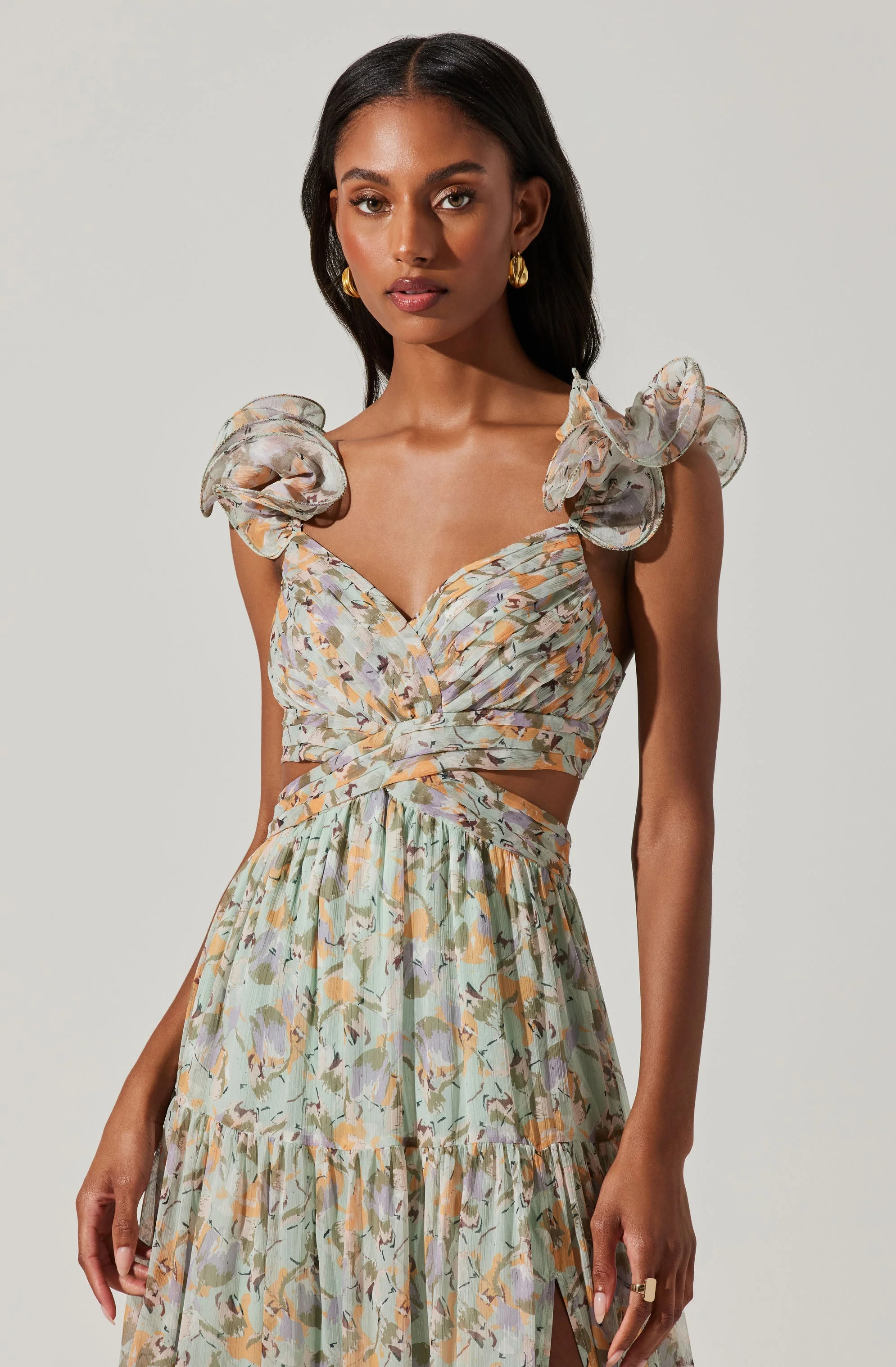 Fritillaria Floral Maxi Dress - Image 14