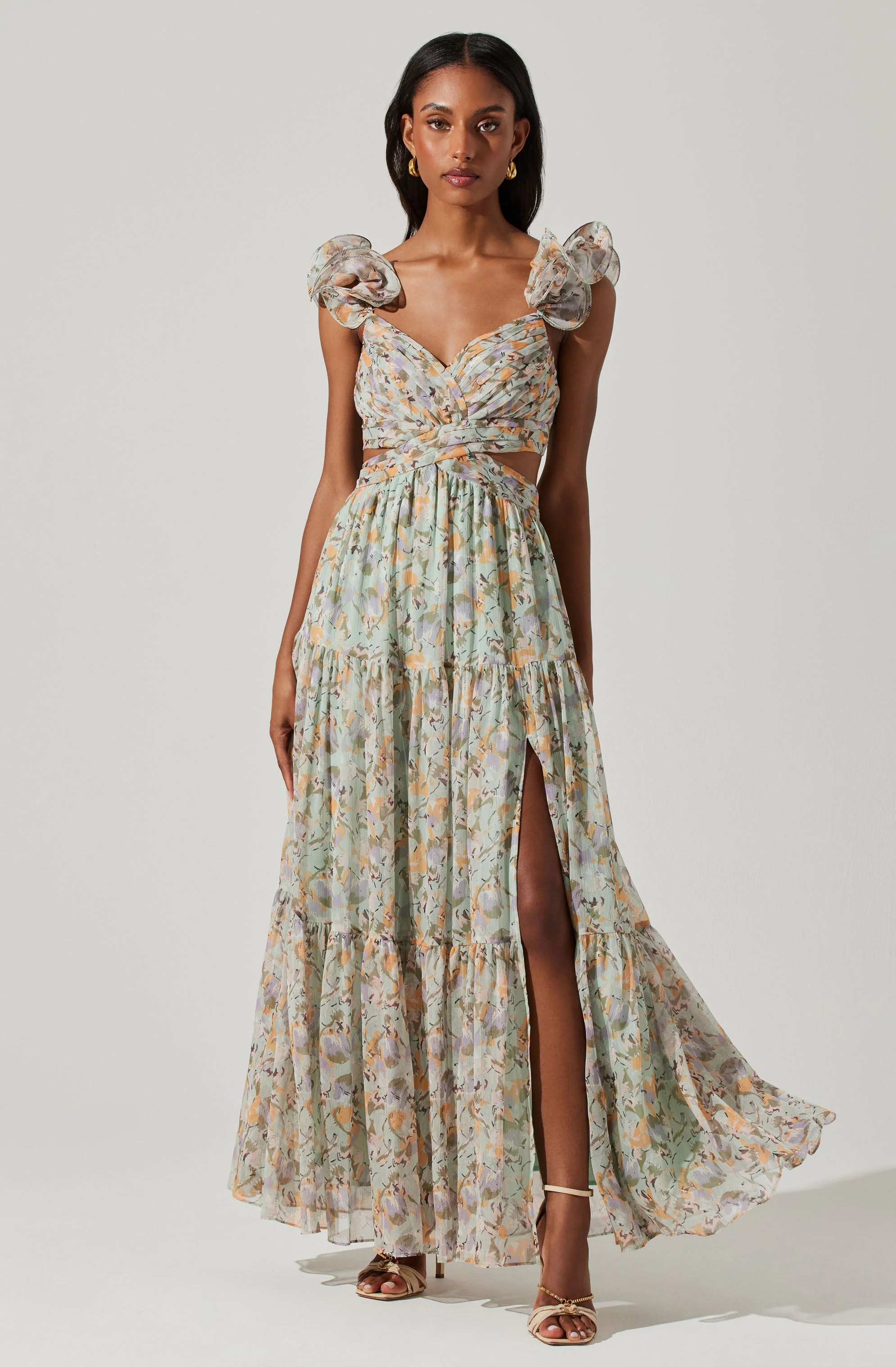 Fritillaria Floral Maxi Dress - Image 15