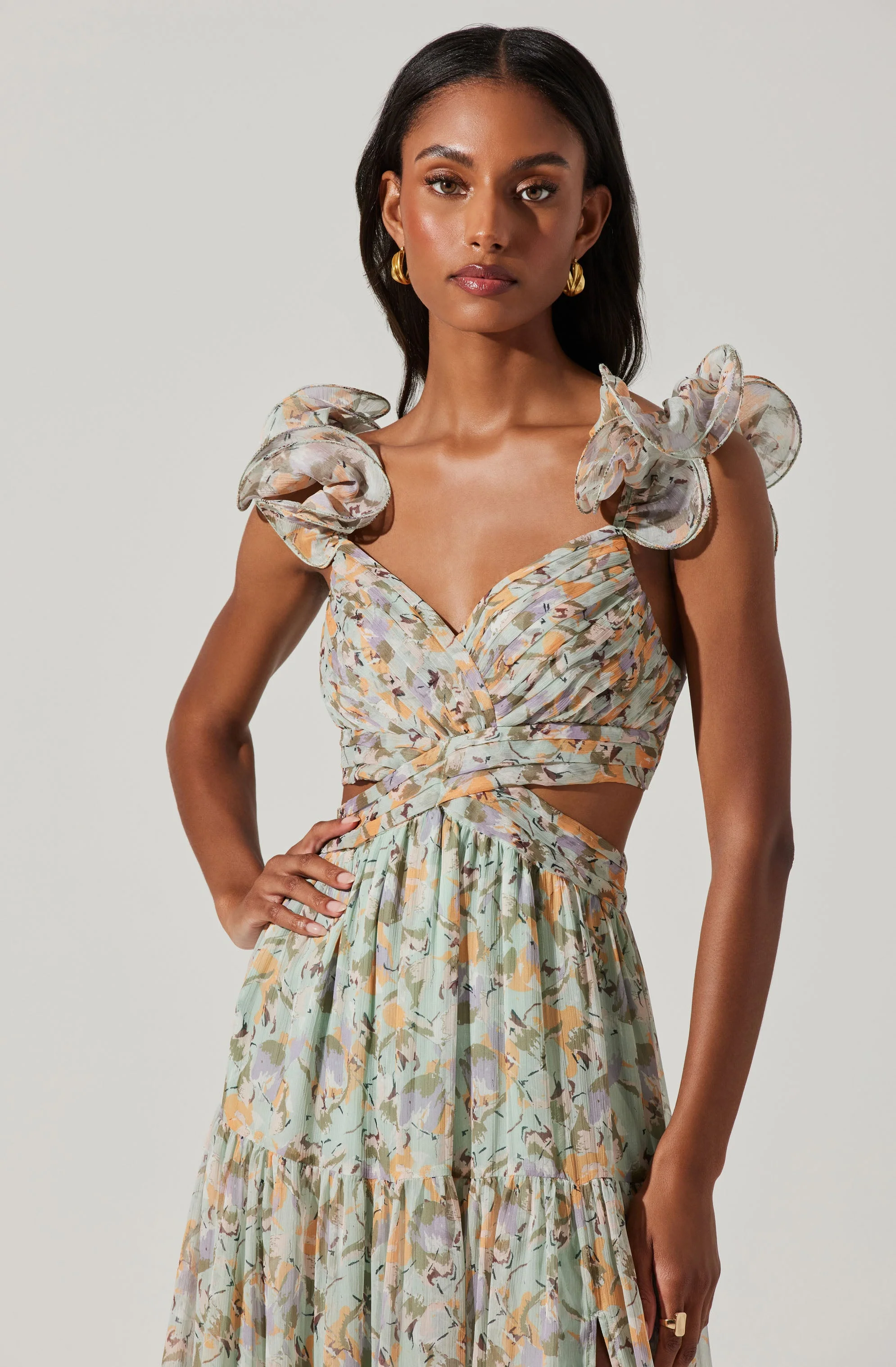 Fritillaria Floral Maxi Dress - Image 16