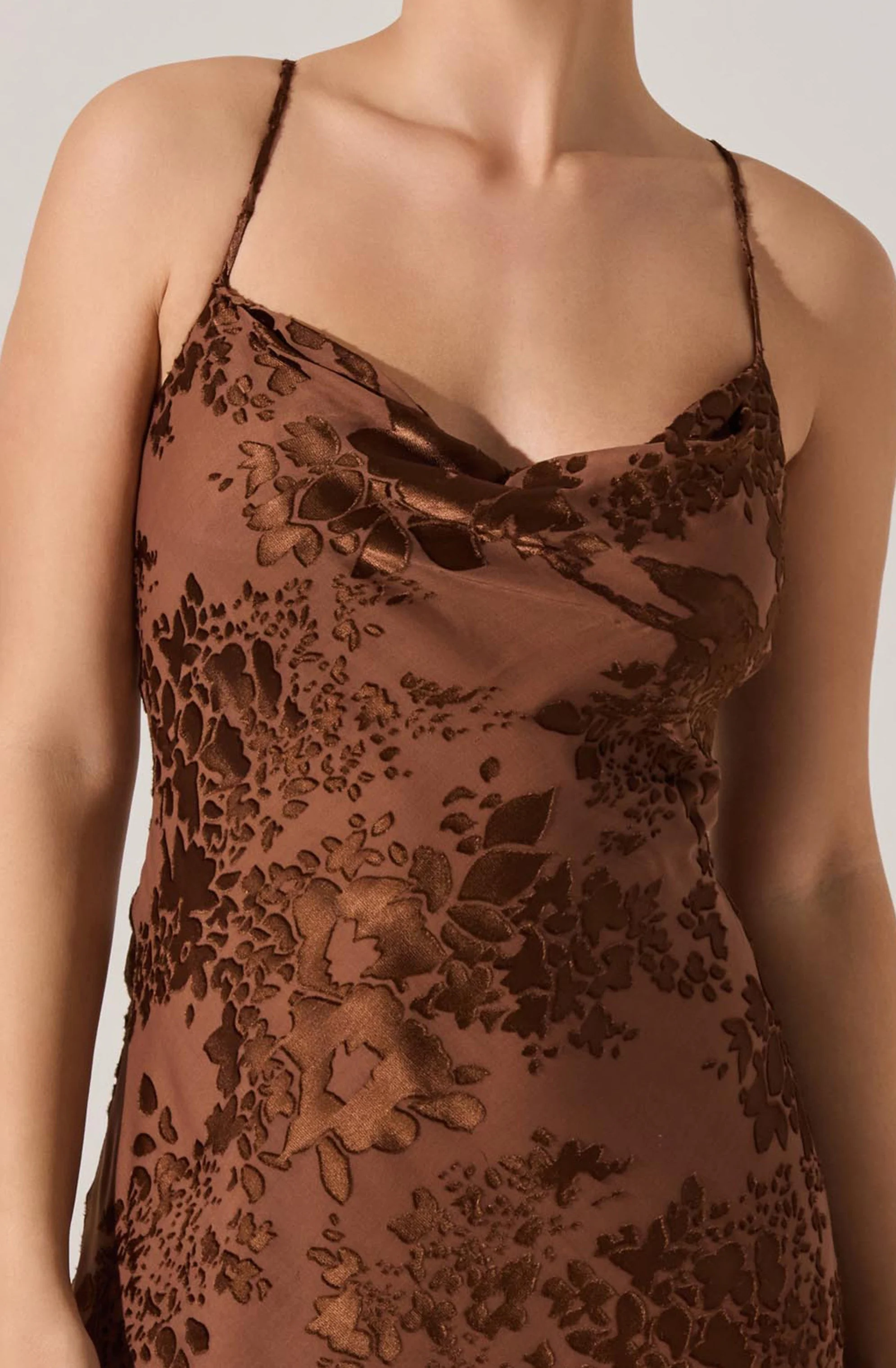 Gaia Floral Burnout Midi Dress - Image 5