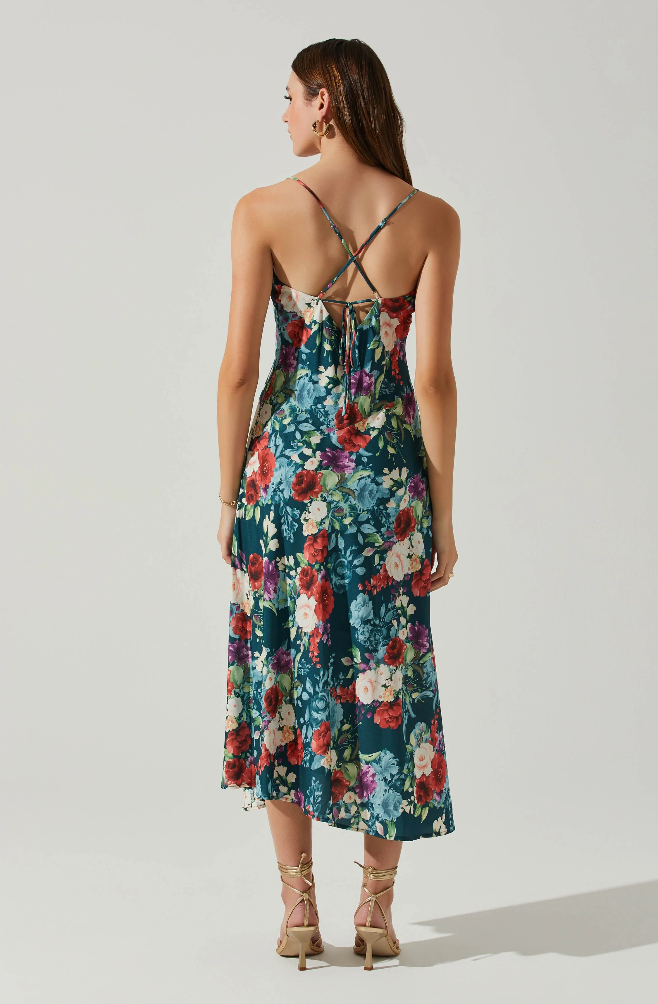 Gaia Floral Midi Dress - Image 6