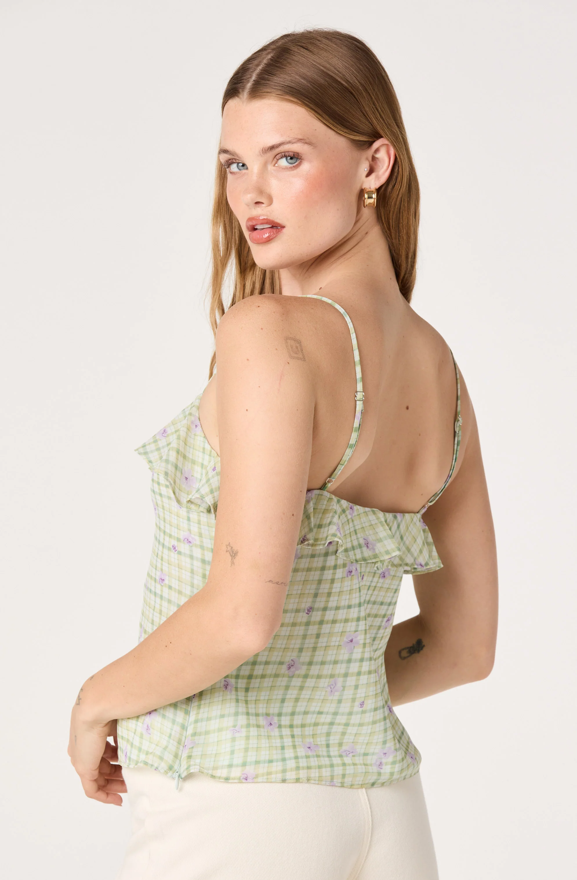 Gianna Rosette Ruffle Sweetheart Tank - Image 6