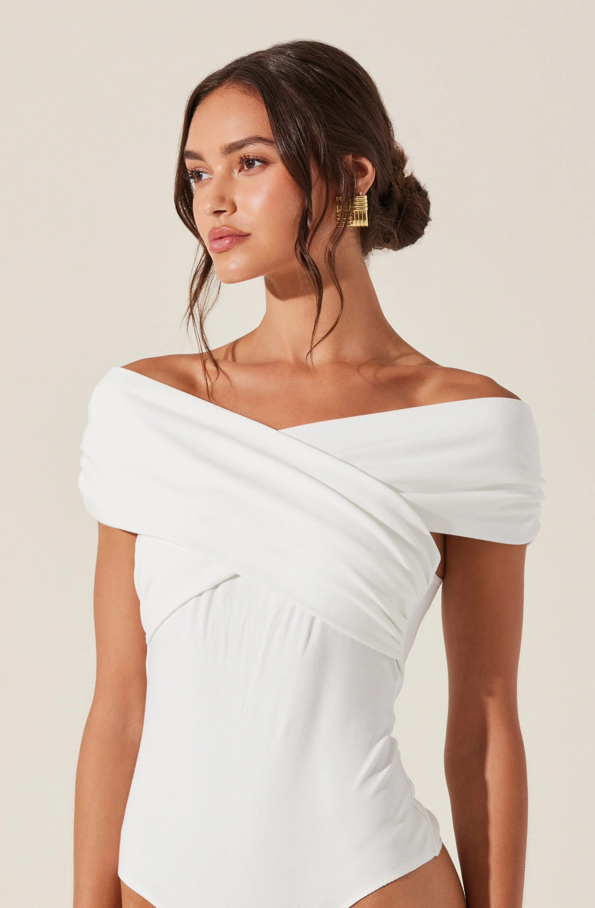 Gissel Crossover Off Shoulder Bodysuit - Image 6