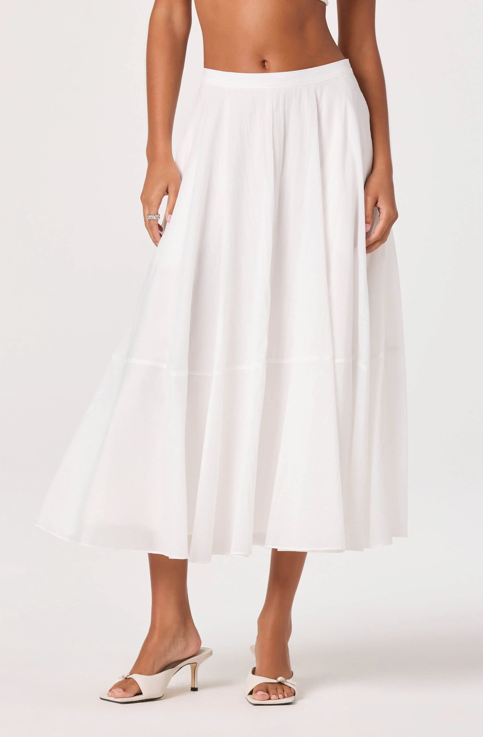 Grace Tiered A-Line Midi Skirt - Image 6