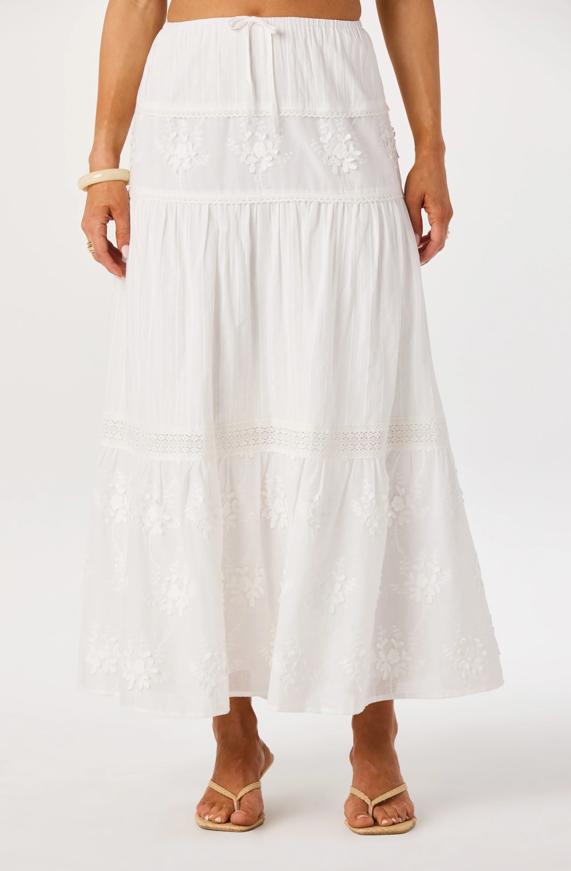 Gwyn Embroidered Midi Skirt - Image 12