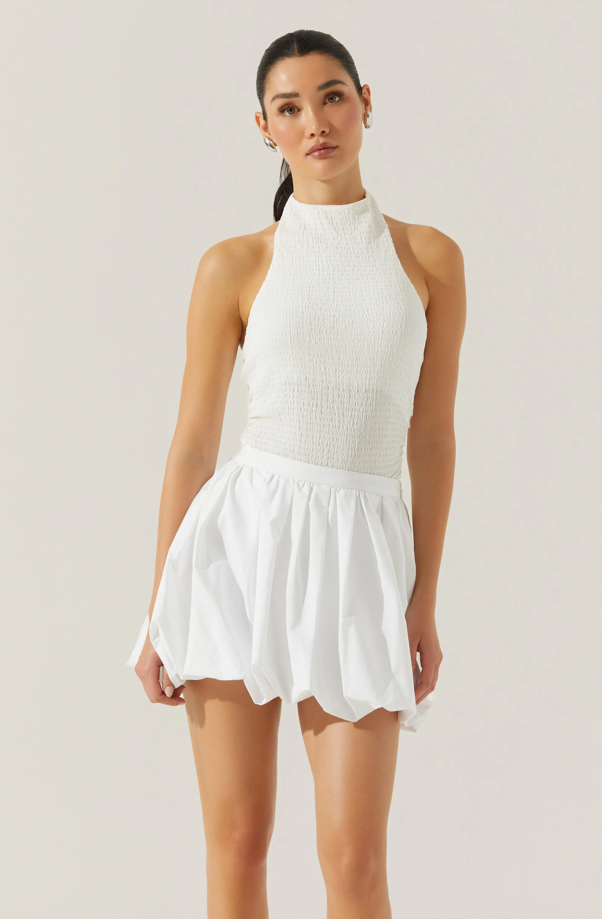 Gwyneth Textured Halter Neck Top - Image 7