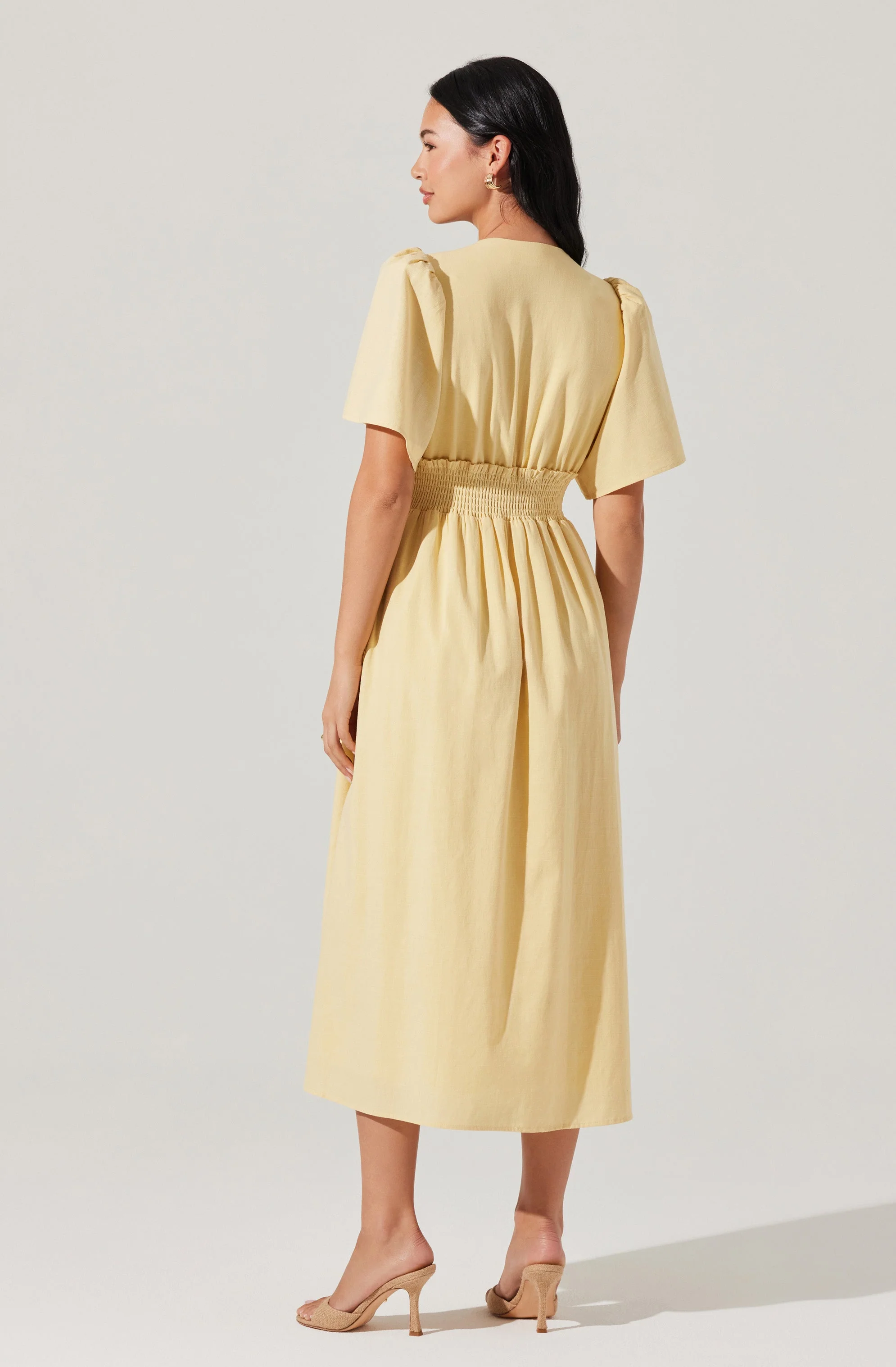 Hadleigh Scallop Trim Midi Dress - Image 5