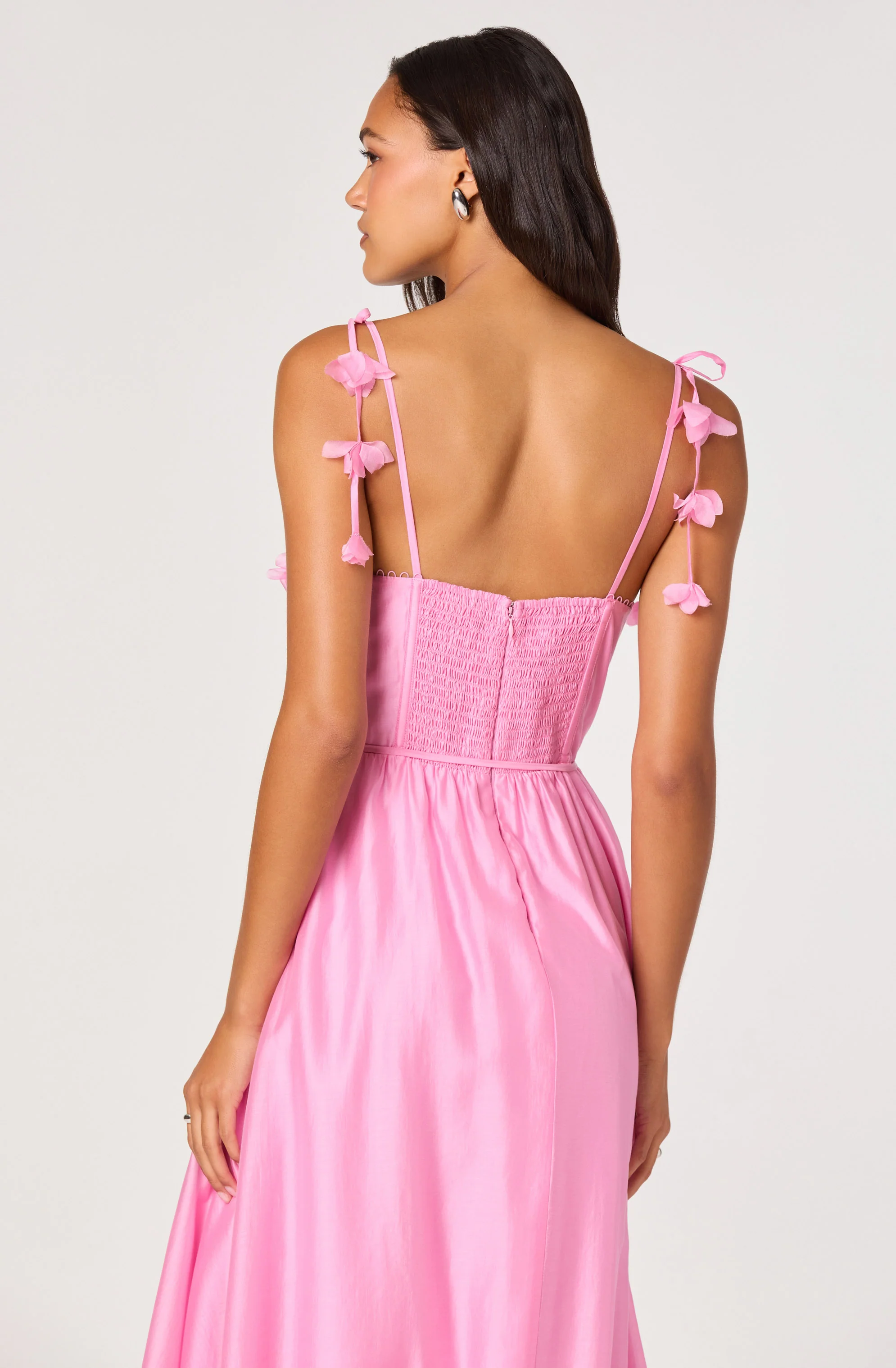 Halcyon 3D Flower Appliqué Midi Dress - Image 2