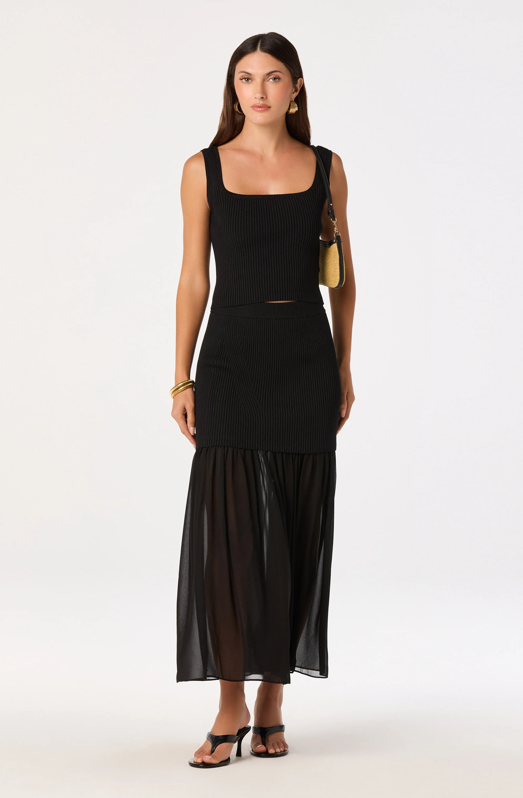 Halie Ribbed Knit Sweater Tank - Image 2