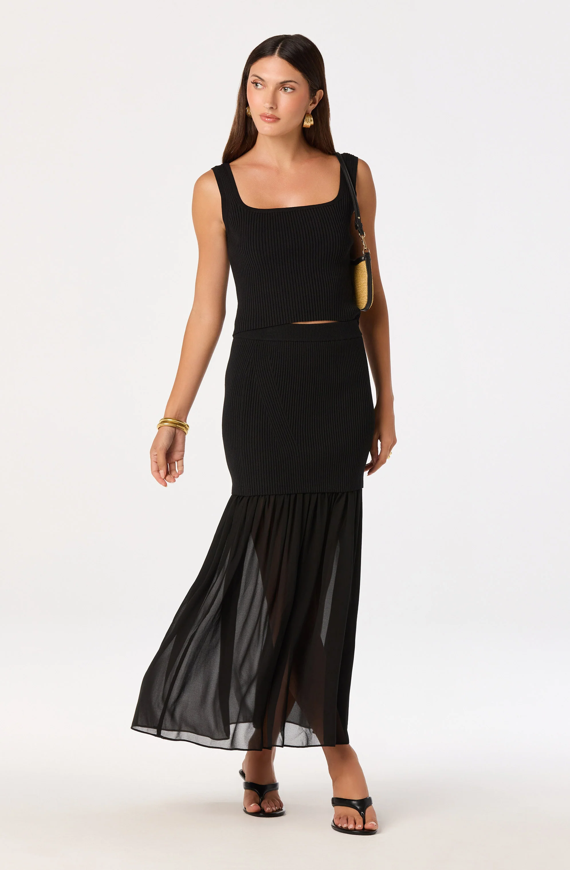 Halie Ribbed Knit Sweater Tank - Image 6