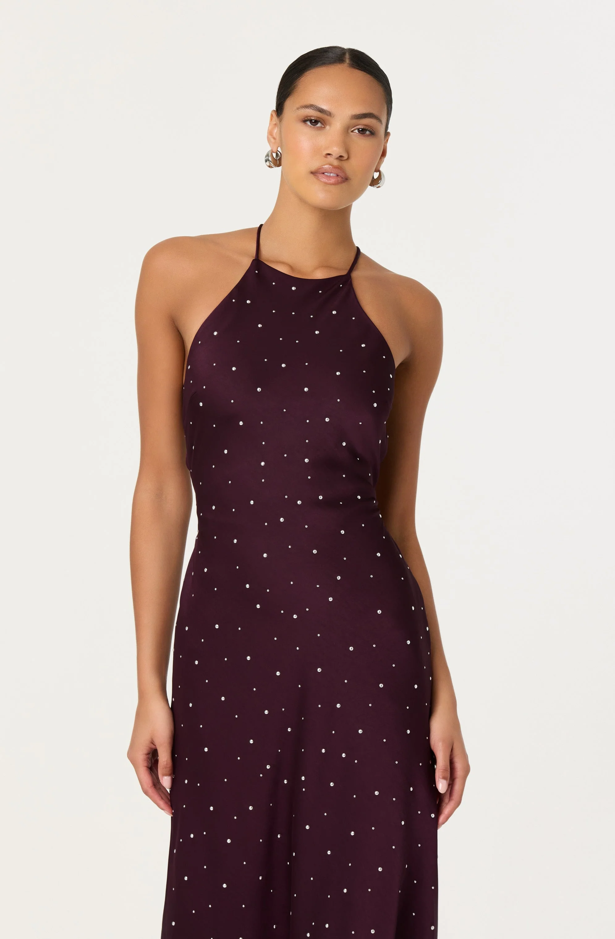 Halley Rhinestone Embellished Maxi Dress - Image 4