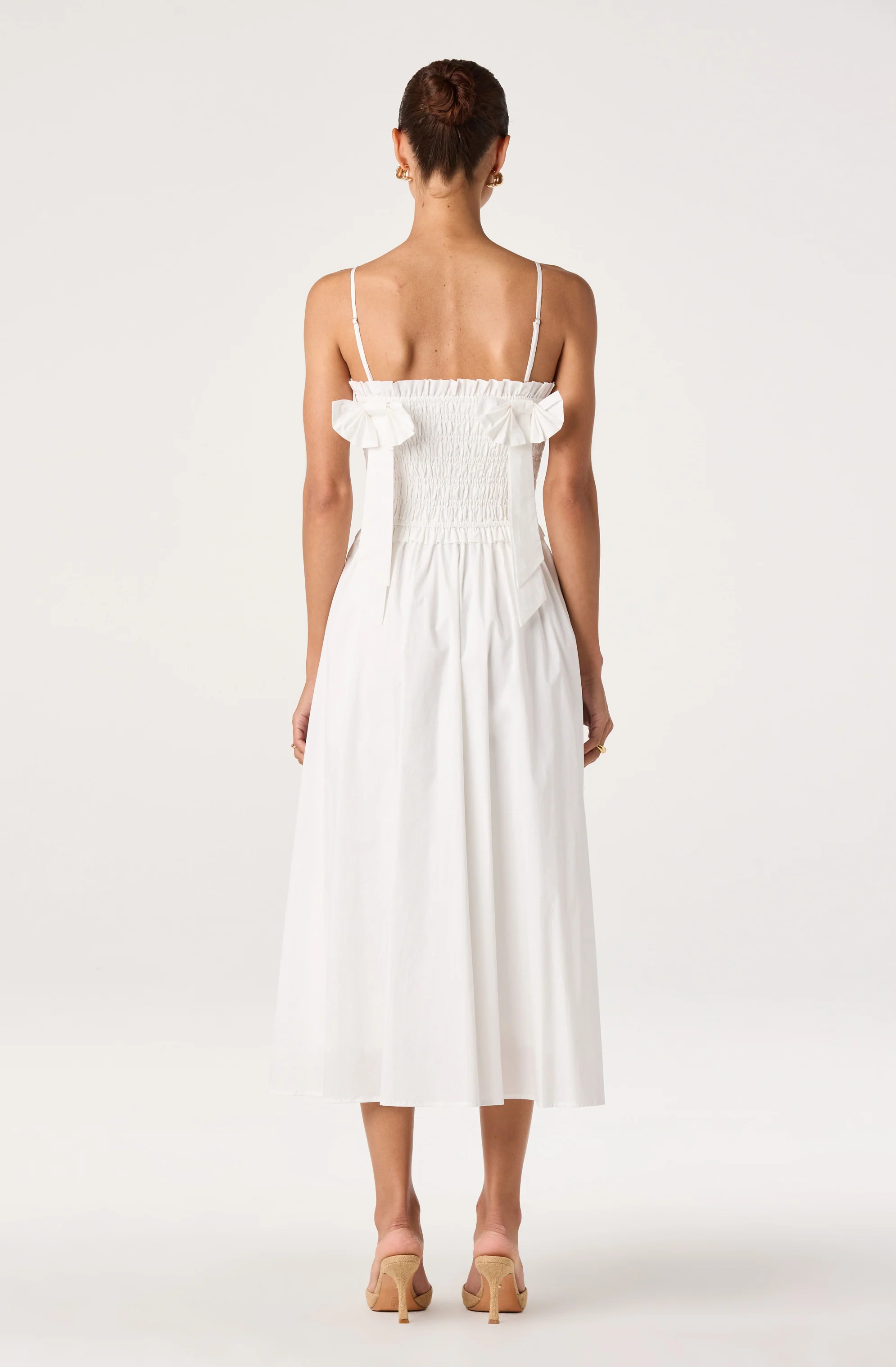 Harper Smocked A-Line Midi Dress - Image 16
