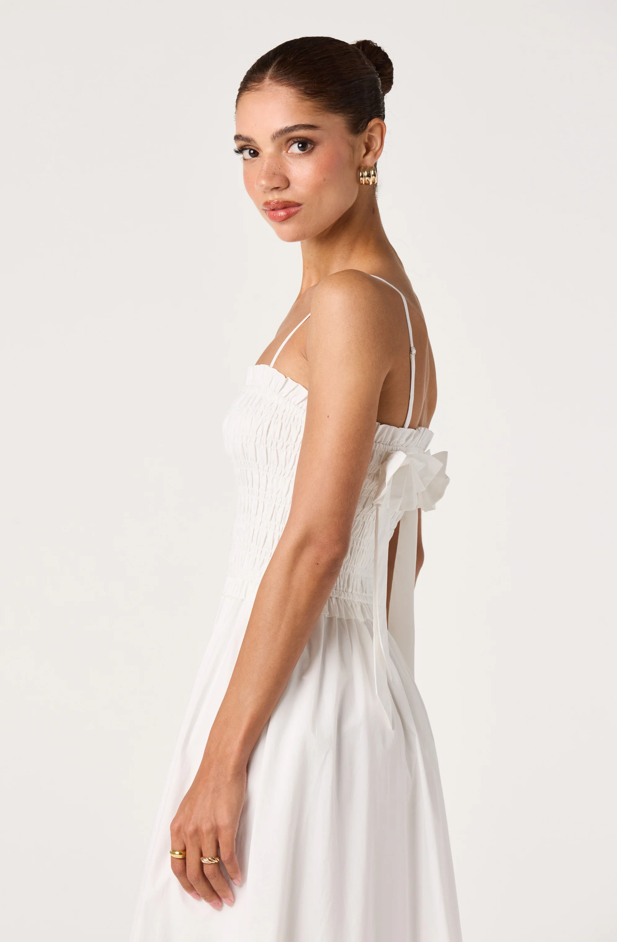 Harper Smocked A-Line Midi Dress - Image 19