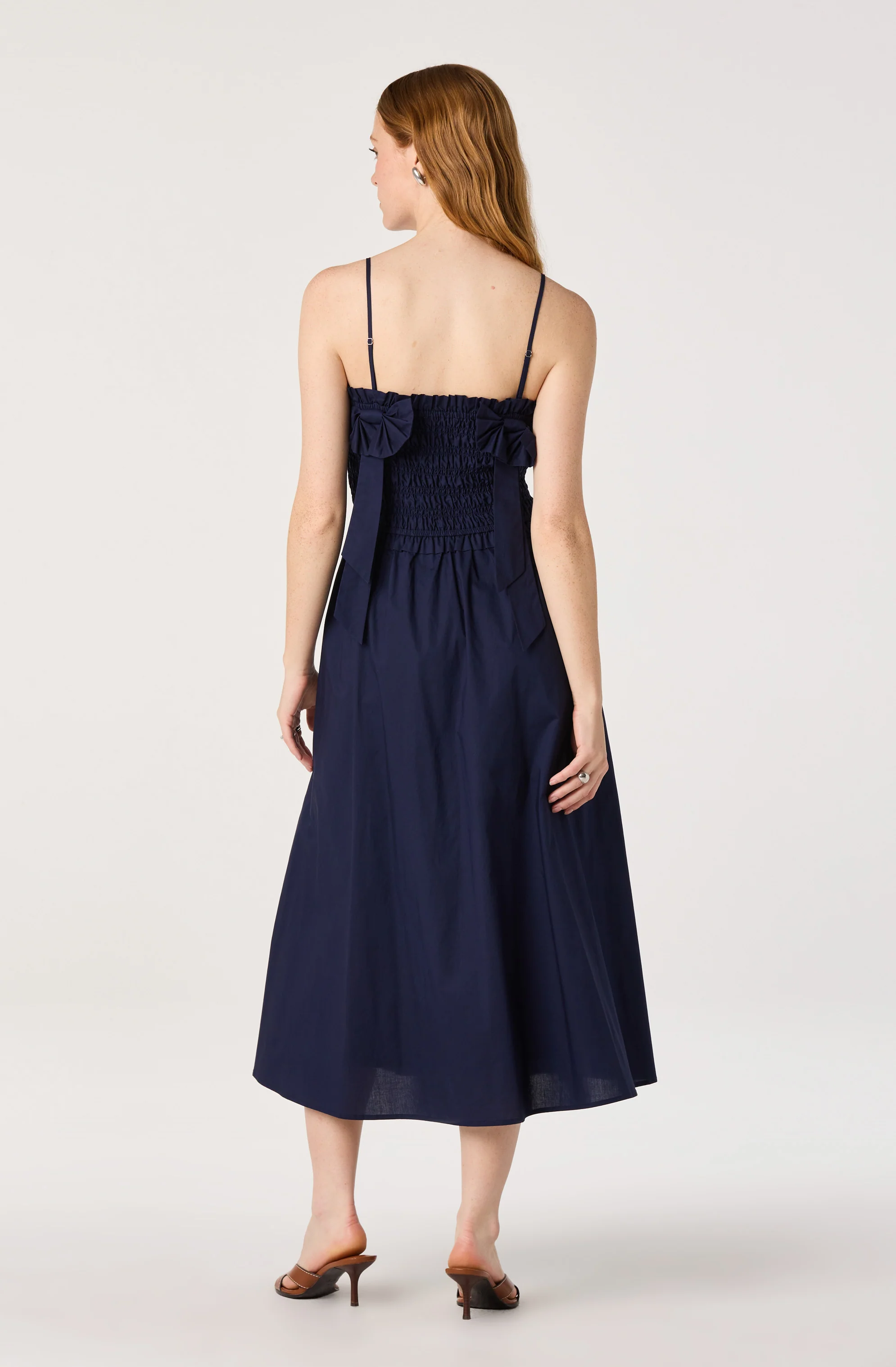 Harper Smocked A-Line Midi Dress - Image 5
