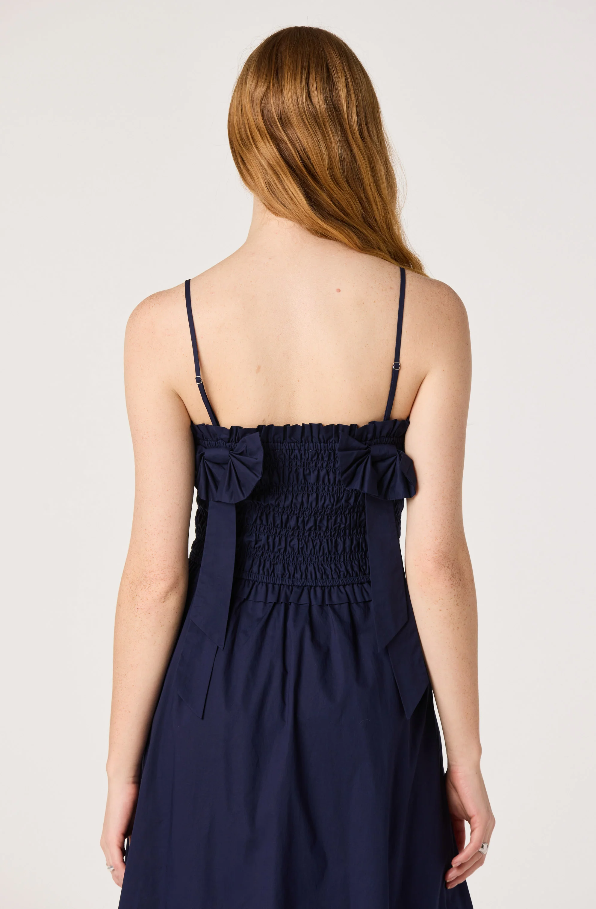 Harper Smocked A-Line Midi Dress - Image 7
