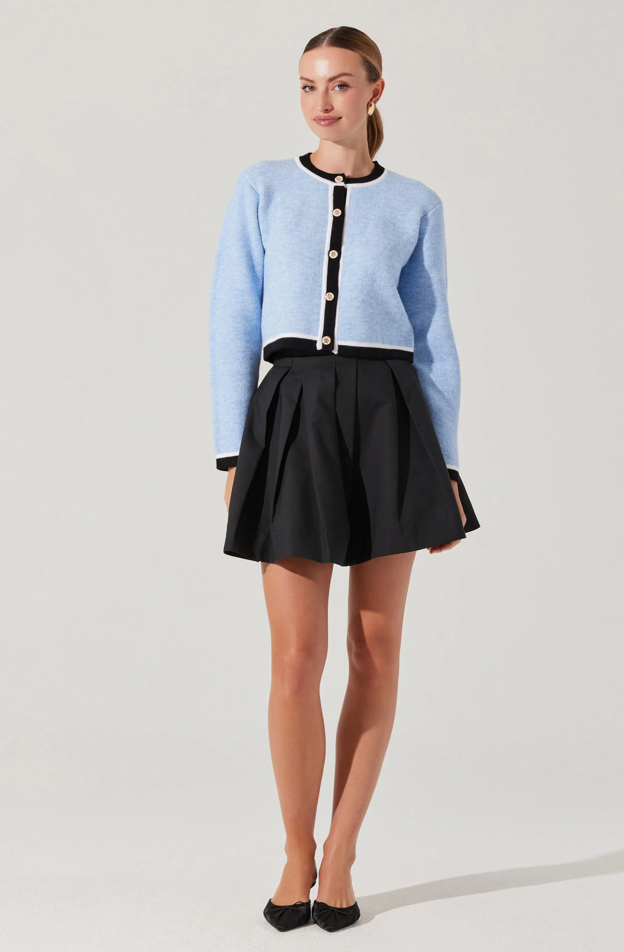 Hattie Contrast Trim Cardigan - Image 2