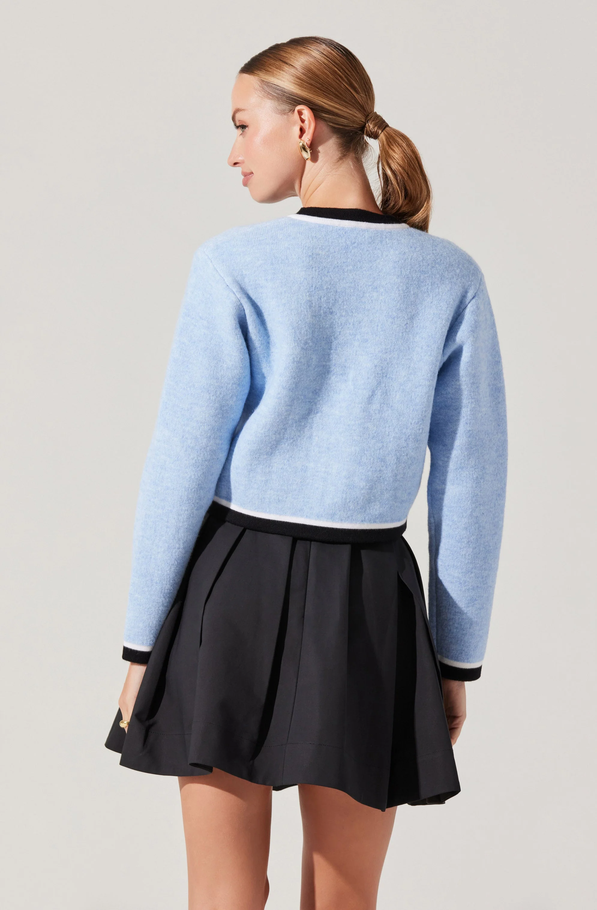 Hattie Contrast Trim Cardigan - Image 4