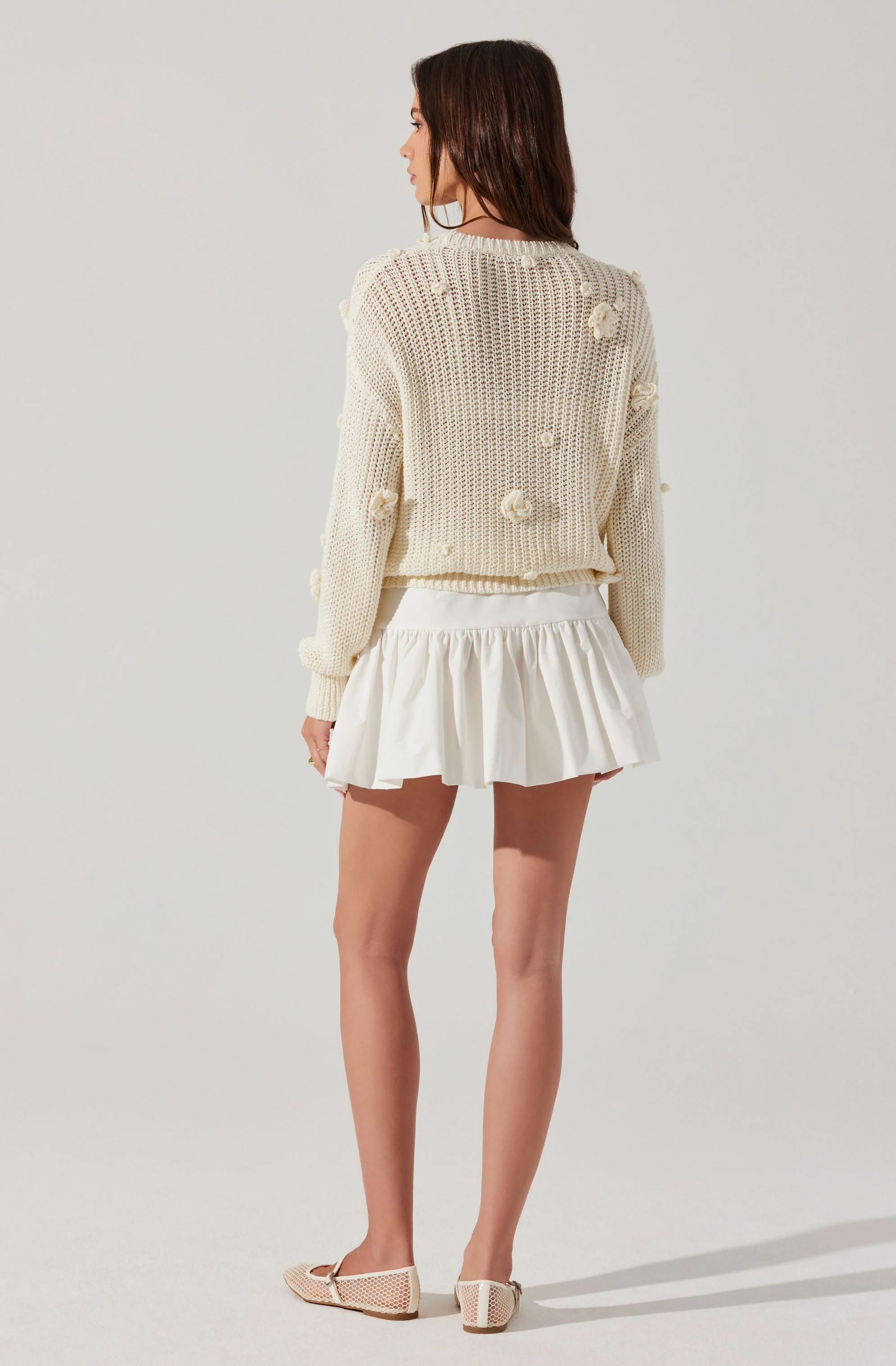 Hayley 3D Floral Crochet Sweater - Image 5
