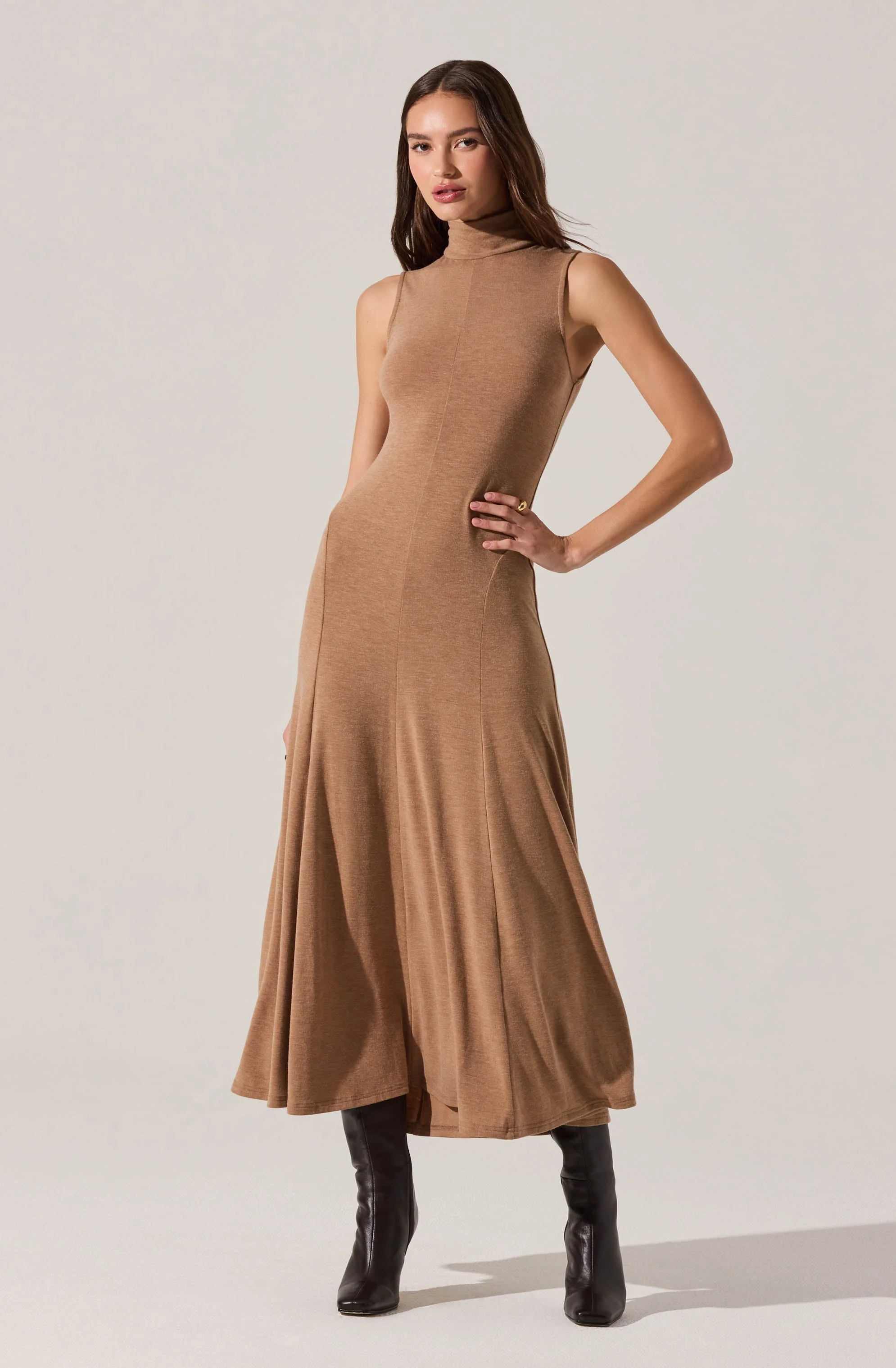 Haylie Sleeveless Turtleneck Sweater Dress - Image 11